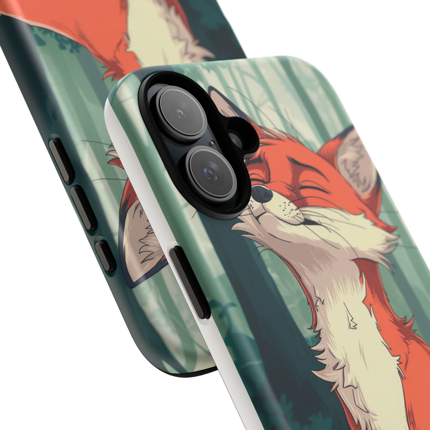 Fox Anime Tough Case – Premium Protection & Stunning Design for iPhone & Samsung, artistic anime fox print design case