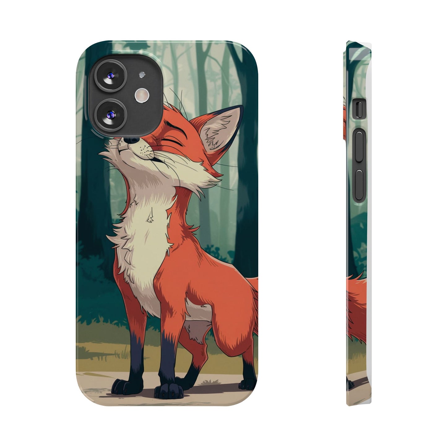 Slim Phone Case Fox Animal Anime Design for iPhone & Samsung – Stylish & Protective, Fox Animal Anime Design for IPhone Cases Design
