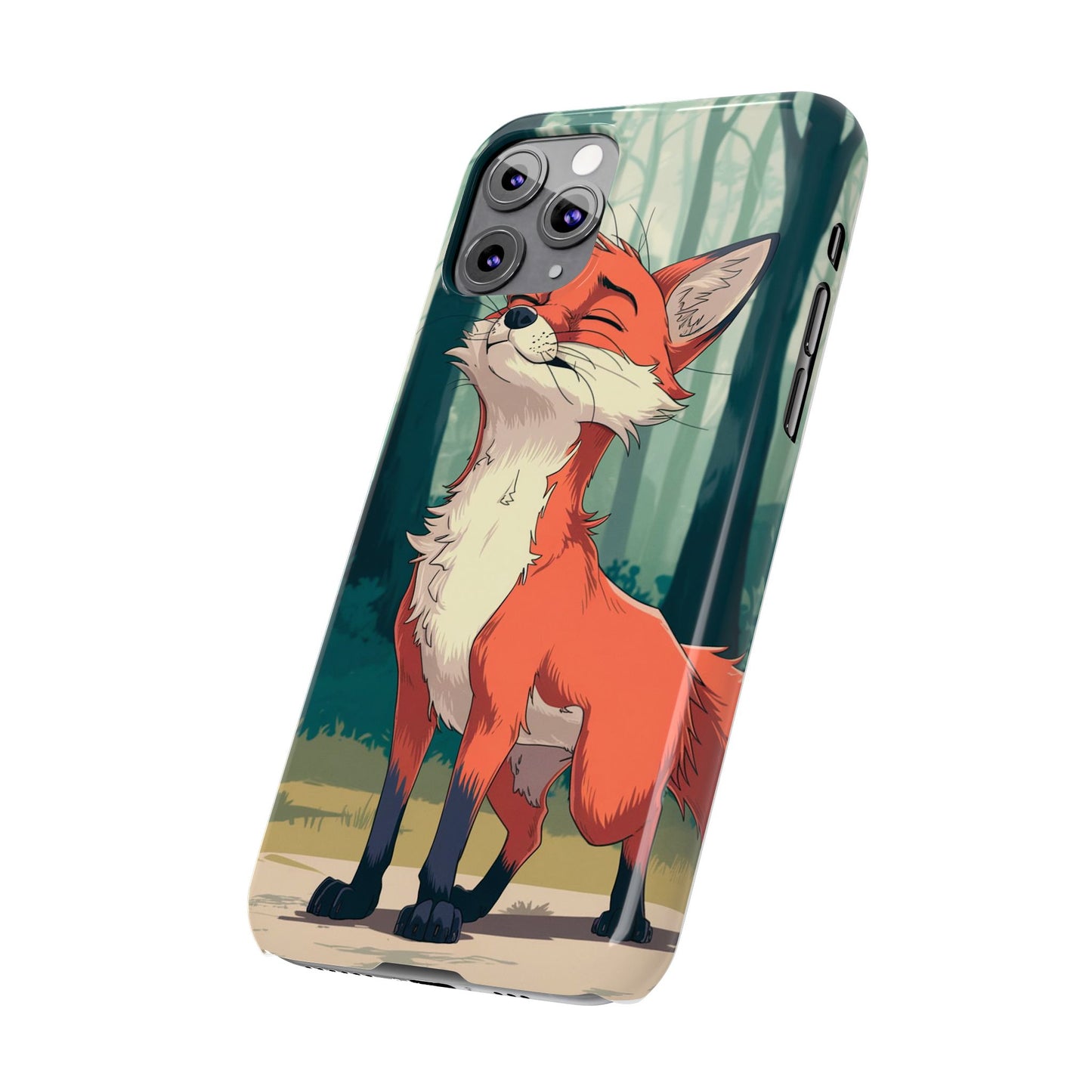 Slim Phone Case Fox Animal Anime Design for iPhone & Samsung – Stylish & Protective, Fox Animal Anime Design for IPhone Cases Design