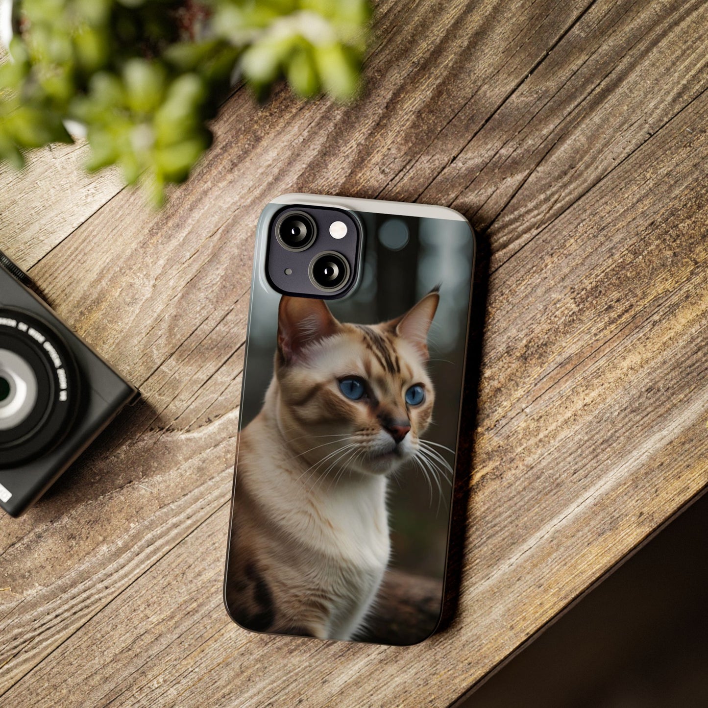 Slim Phone Case Iphone Back Cases Cute CAT AI Generated Design --- Slim Phone Case Cute CAT Ai Design IPhone Case --- Slim Phone Case for IPhone Cute CAT Character AI Design