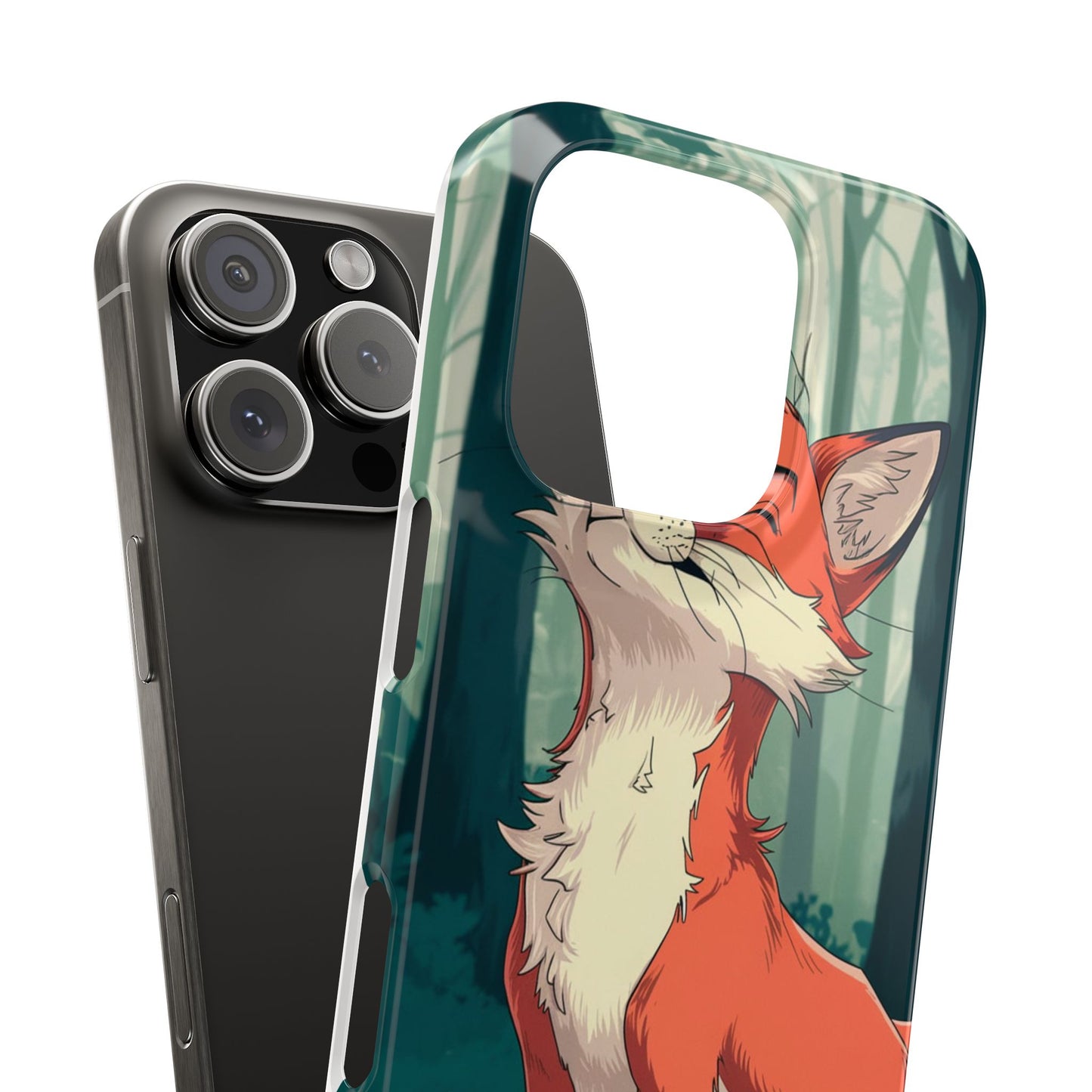 Slim Phone Case Fox Animal Anime Design for iPhone & Samsung – Stylish & Protective, Fox Animal Anime Design for IPhone Cases Design