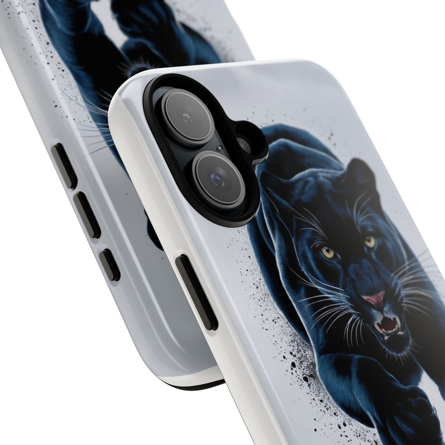 Tough Case for iPhone® – AI Black Panther Design: Bold Protection with Fierce Style, AI Black Panther Design