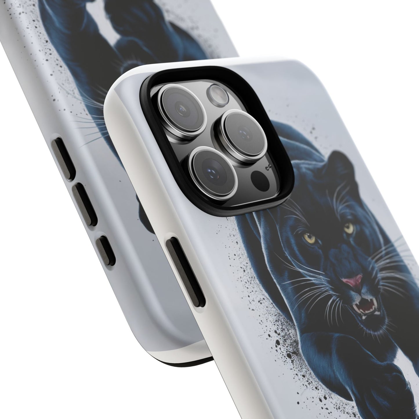Tough Case for iPhone® – AI Black Panther Design: Bold Protection with Fierce Style, AI Black Panther Design