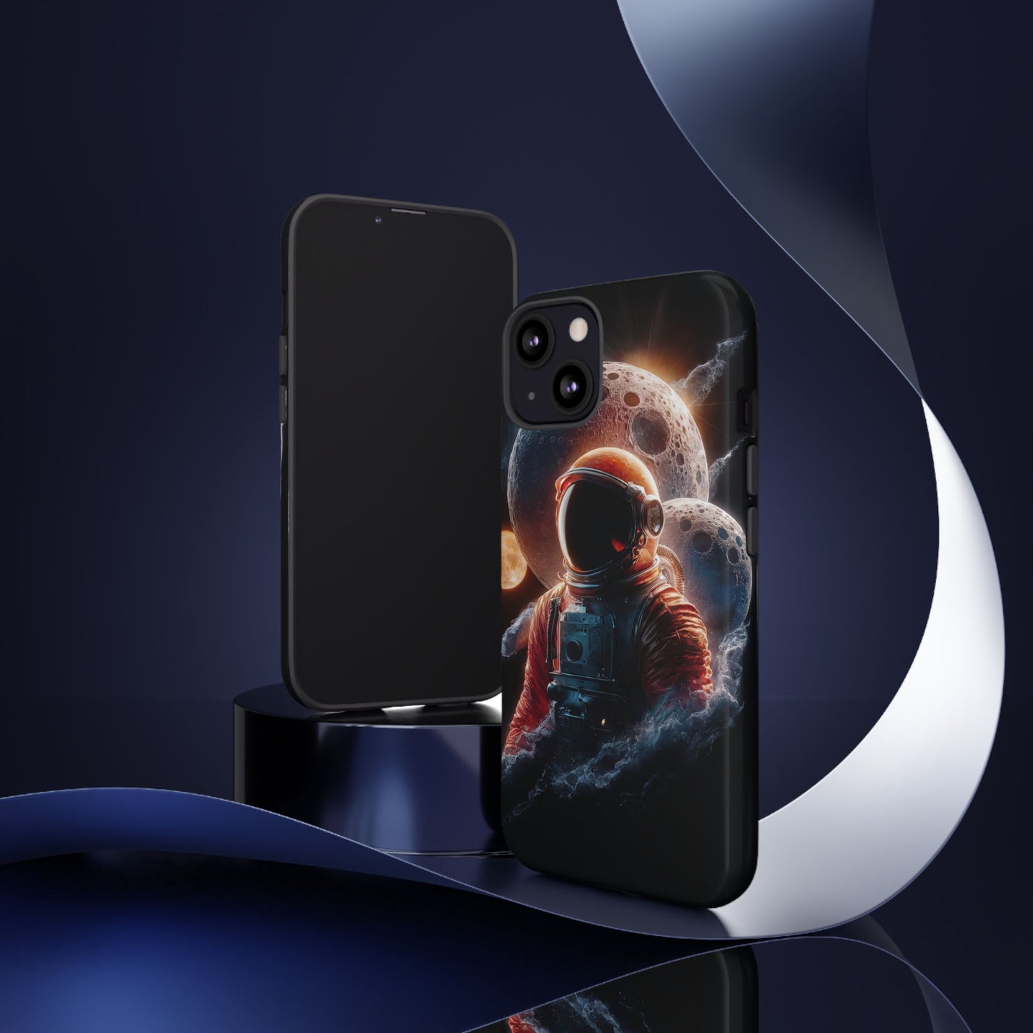 IPhone Tough Cases Space Astronaut Character AI Generated Design --- Tough Phone Cases IPhone Space Astronaut Ai Design --- Tough Phone Cases for iPhone Space Astronaut AI Design