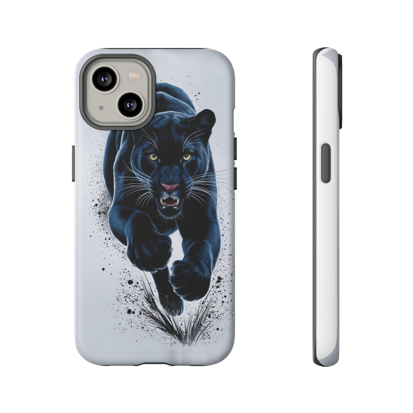 Tough Case for iPhone® – AI Black Panther Design: Bold Protection with Fierce Style, AI Black Panther Design