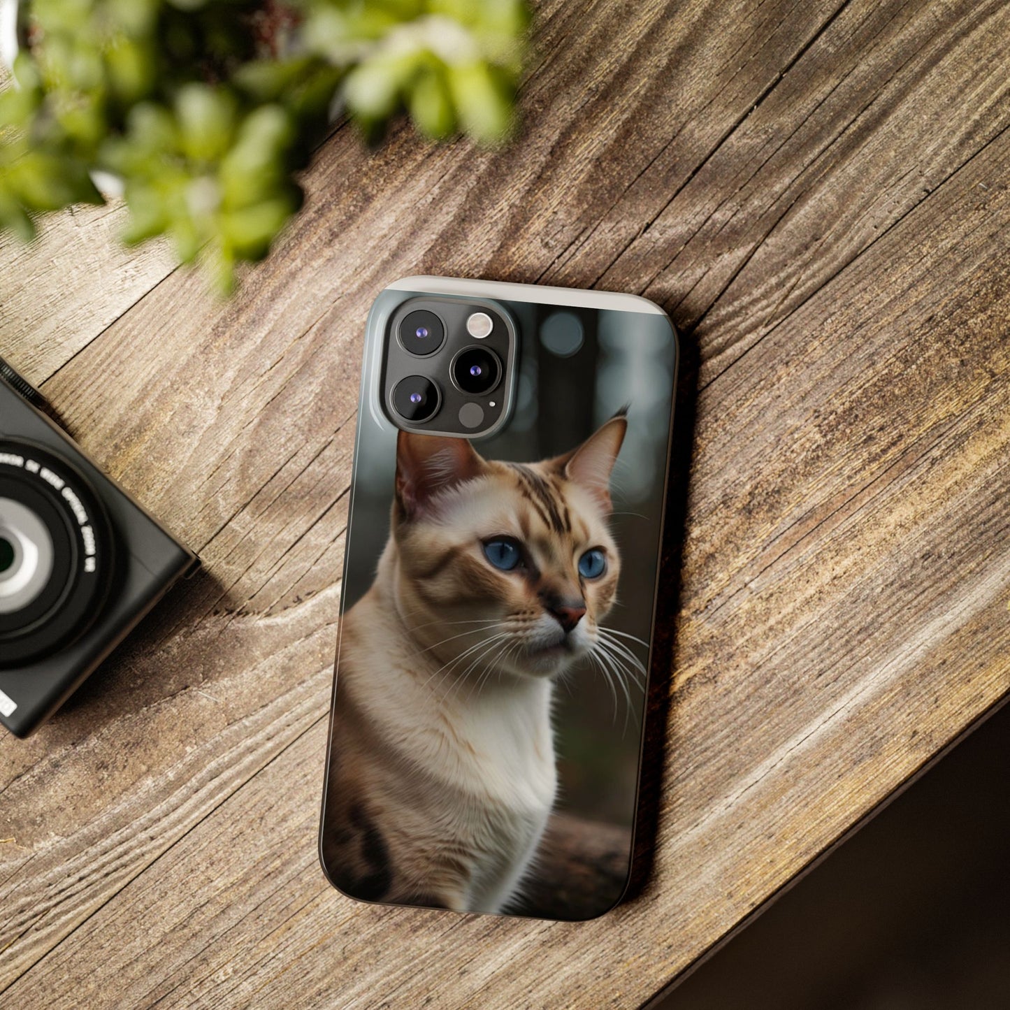 Slim Phone Case Iphone Back Cases Cute CAT AI Generated Design --- Slim Phone Case Cute CAT Ai Design IPhone Case --- Slim Phone Case for IPhone Cute CAT Character AI Design