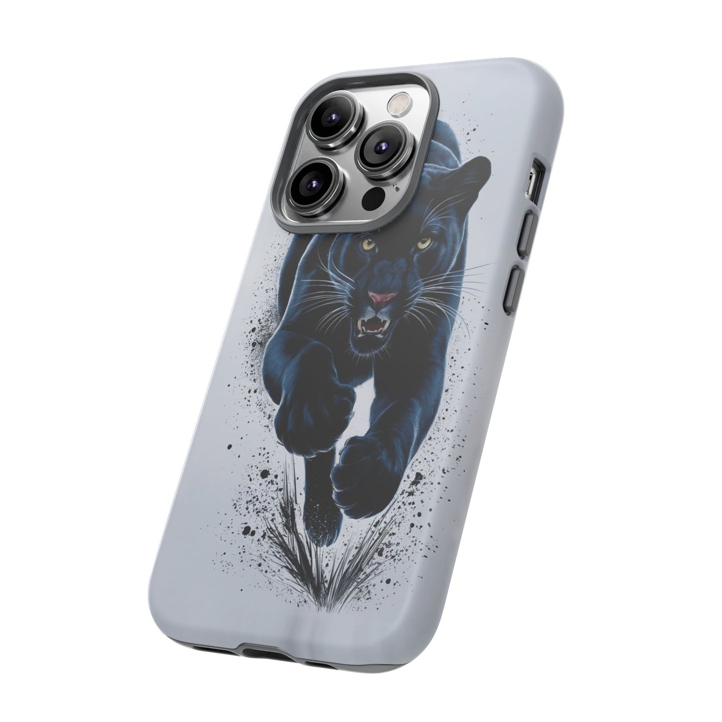 Tough Case for iPhone® – AI Black Panther Design: Bold Protection with Fierce Style, AI Black Panther Design