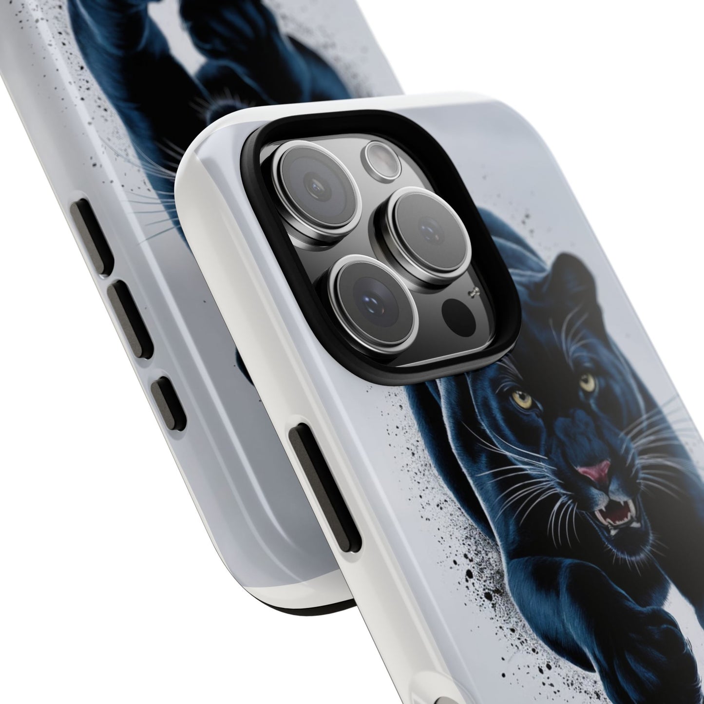 Tough Case for iPhone® – AI Black Panther Design: Bold Protection with Fierce Style, AI Black Panther Design