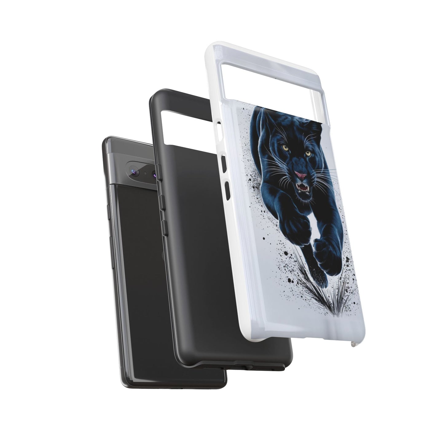 Tough Case for iPhone® – AI Black Panther Design: Bold Protection with Fierce Style, AI Black Panther Design