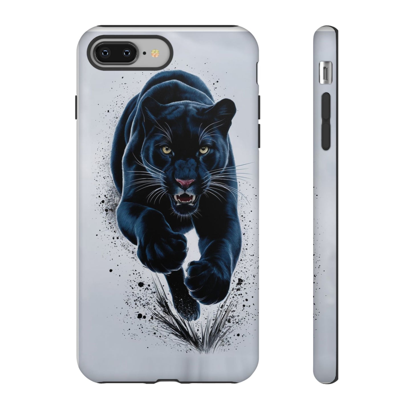 Tough Case for iPhone® – AI Black Panther Design: Bold Protection with Fierce Style, AI Black Panther Design