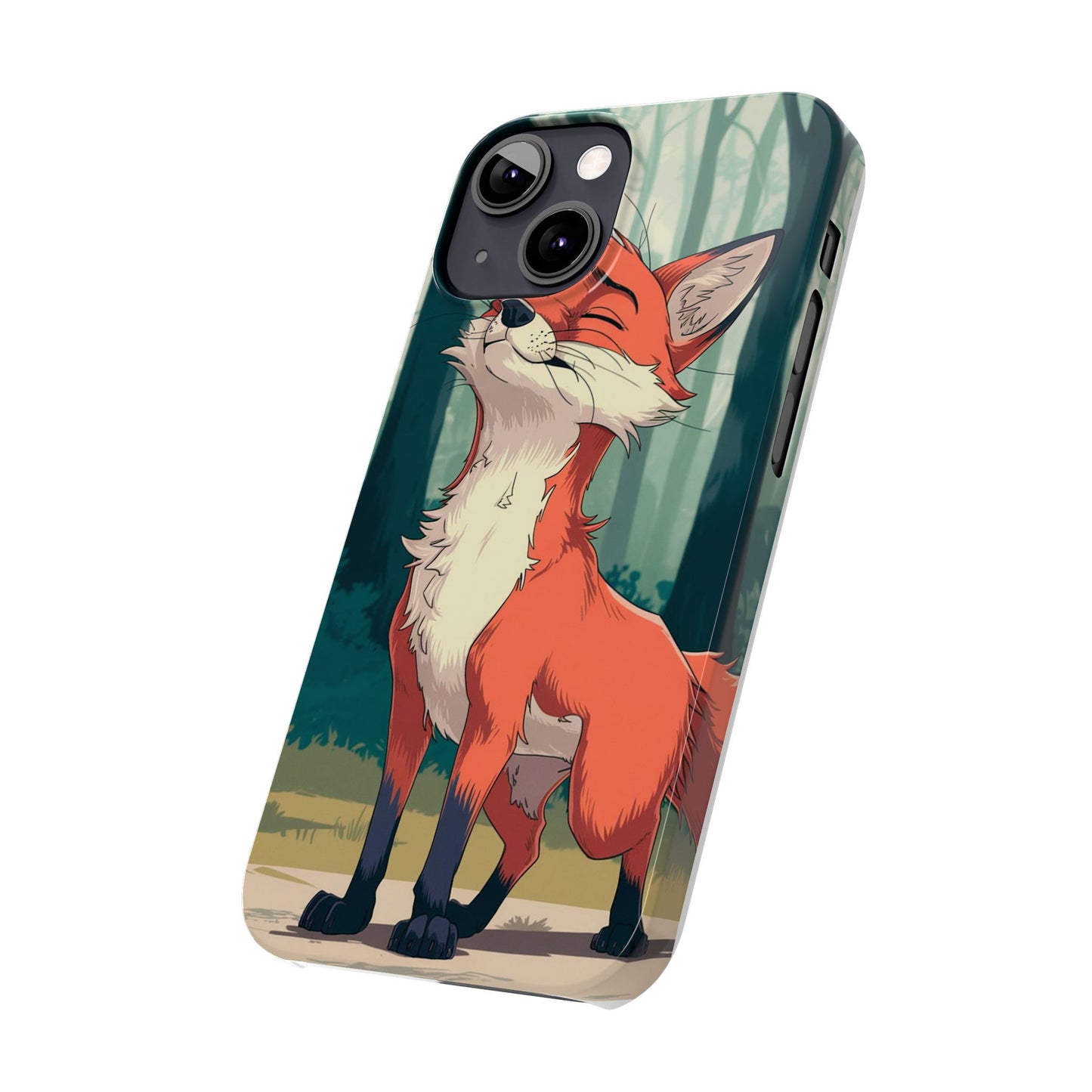 Slim Phone Case Fox Animal Anime Design for iPhone & Samsung – Stylish & Protective, Fox Animal Anime Design for IPhone Cases Design