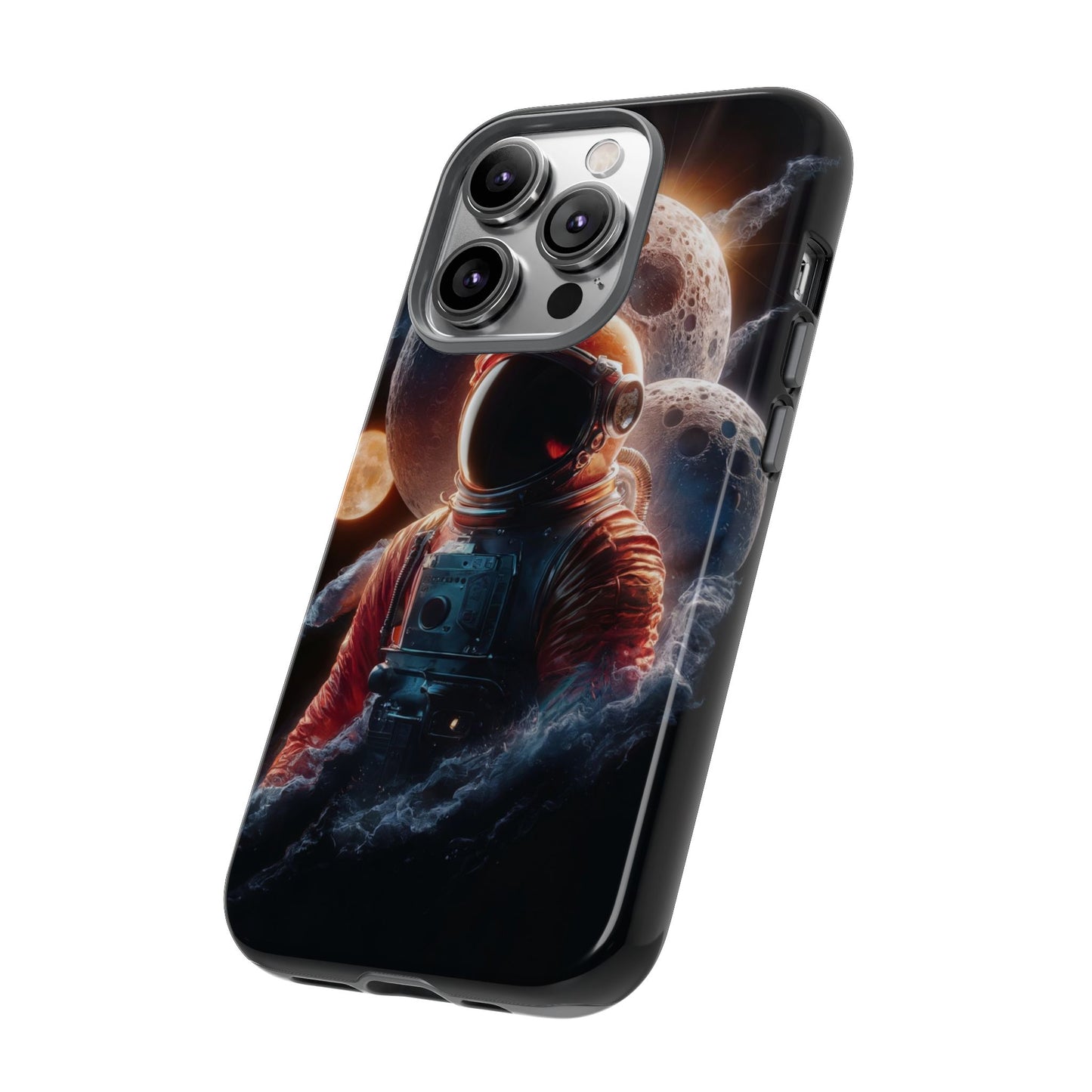 IPhone Tough Cases Space Astronaut Character AI Generated Design --- Tough Phone Cases IPhone Space Astronaut Ai Design --- Tough Phone Cases for iPhone Space Astronaut AI Design