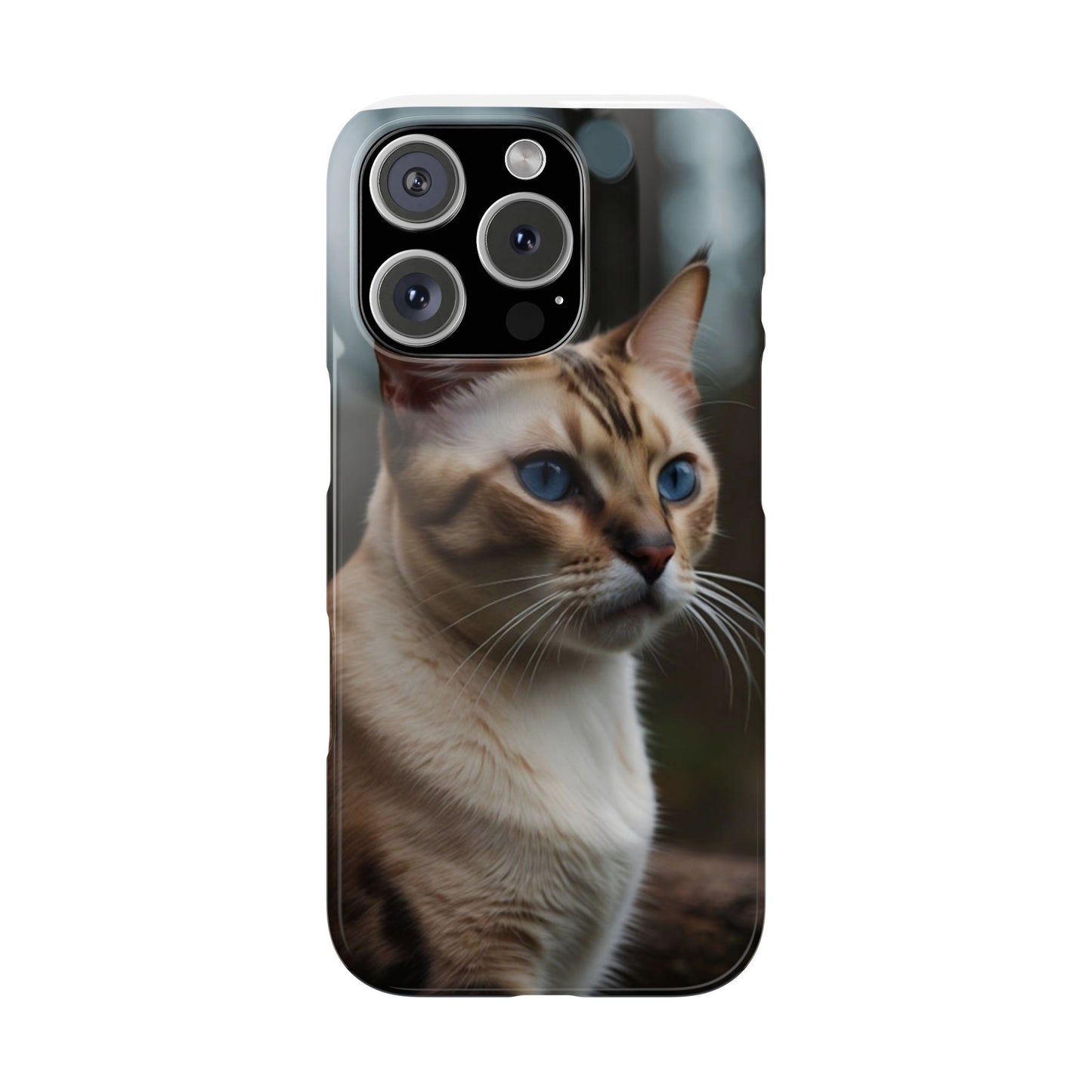 Slim Phone Case Iphone Back Cases Cute CAT AI Generated Design --- Slim Phone Case Cute CAT Ai Design IPhone Case --- Slim Phone Case for IPhone Cute CAT Character AI Design