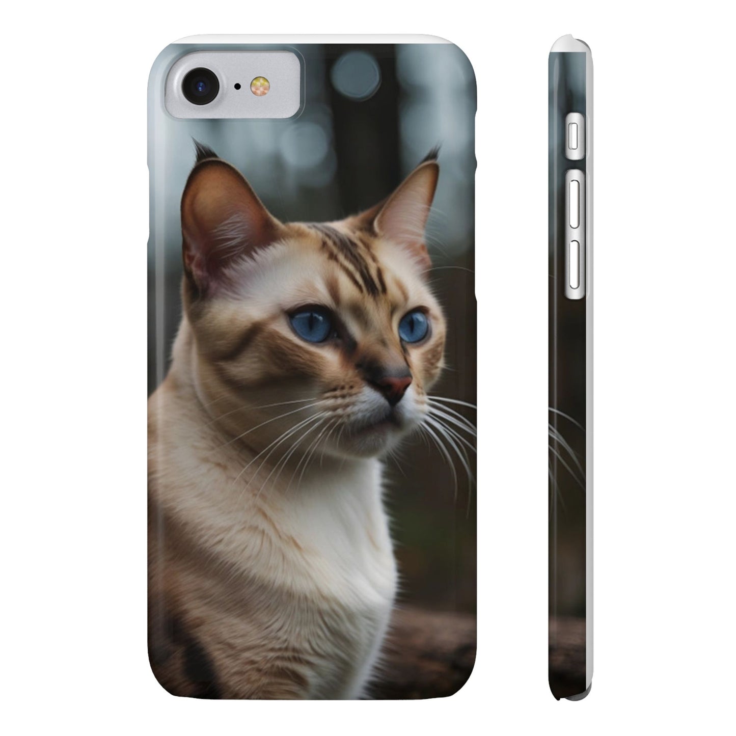 Slim Phone Case Iphone Back Cases Cute CAT AI Generated Design --- Slim Phone Case Cute CAT Ai Design IPhone Case --- Slim Phone Case for IPhone Cute CAT Character AI Design