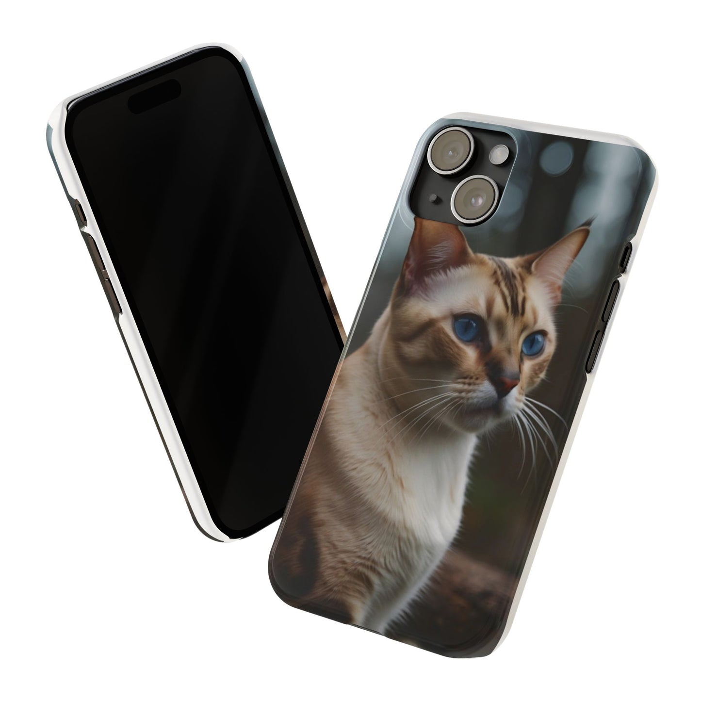 Slim Phone Case Iphone Back Cases Cute CAT AI Generated Design --- Slim Phone Case Cute CAT Ai Design IPhone Case --- Slim Phone Case for IPhone Cute CAT Character AI Design