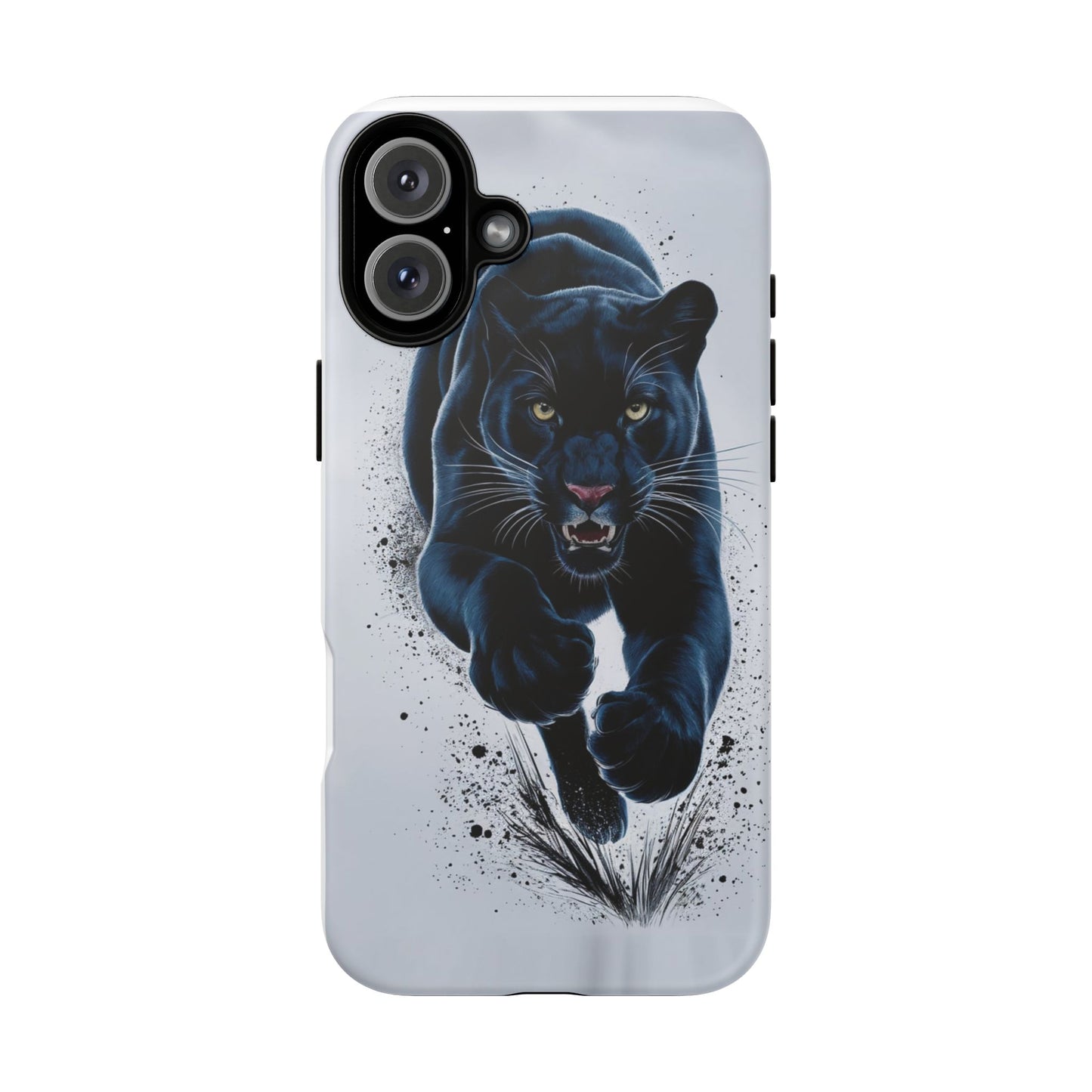 Tough Case for iPhone® – AI Black Panther Design: Bold Protection with Fierce Style, AI Black Panther Design