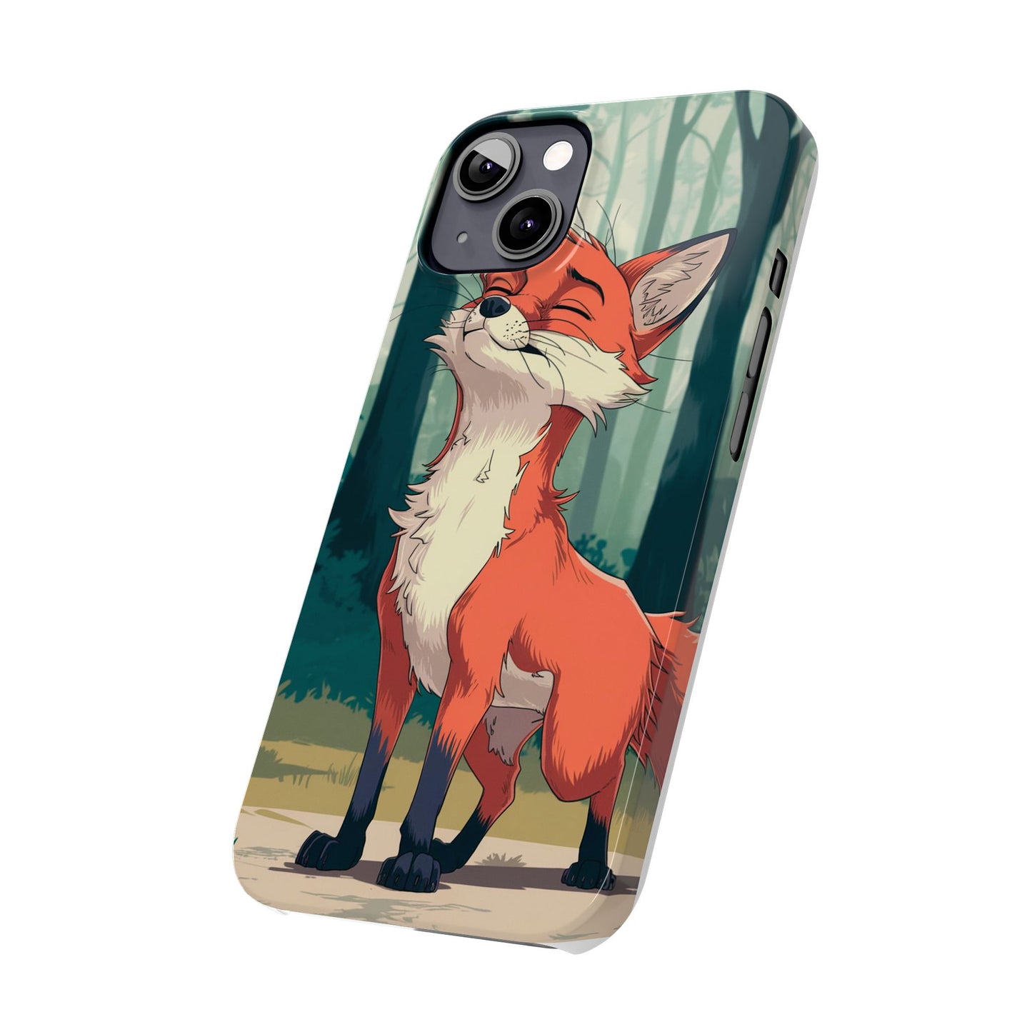 Slim Phone Case Fox Animal Anime Design for iPhone & Samsung – Stylish & Protective, Fox Animal Anime Design for IPhone Cases Design