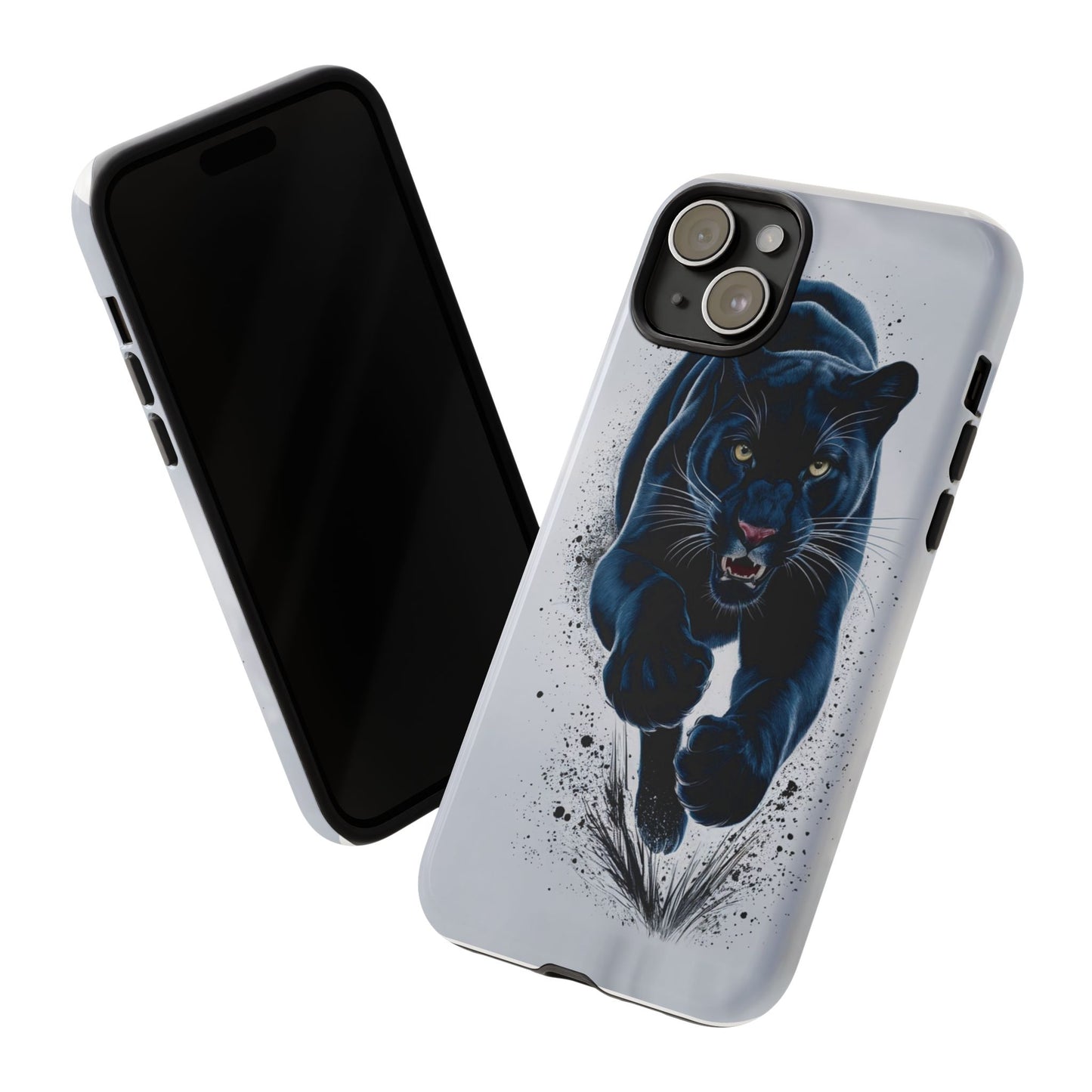 Tough Case for iPhone® – AI Black Panther Design: Bold Protection with Fierce Style, AI Black Panther Design