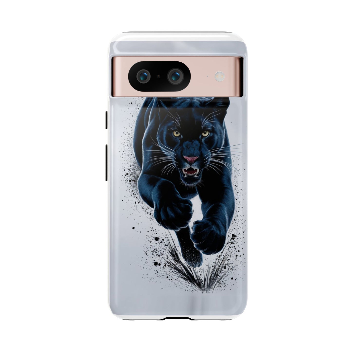 Tough Case for iPhone® – AI Black Panther Design: Bold Protection with Fierce Style, AI Black Panther Design