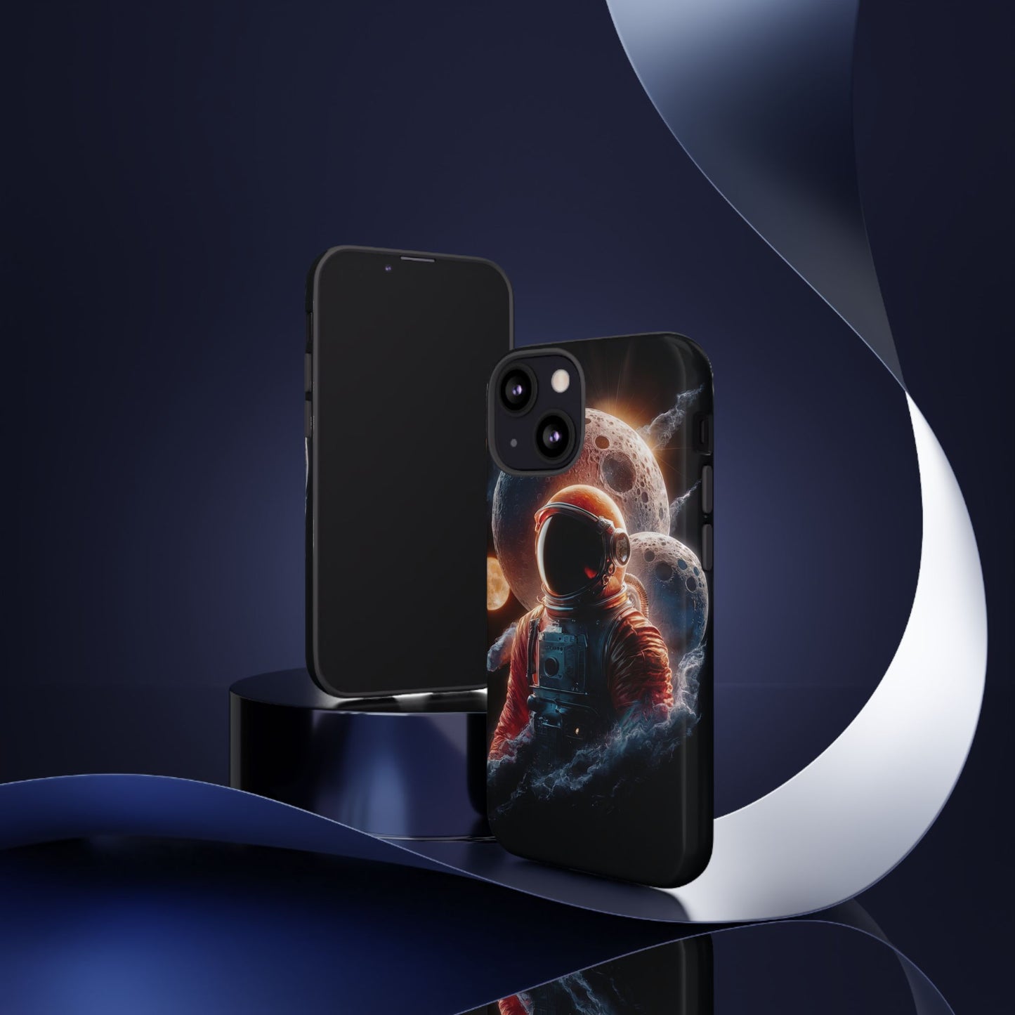IPhone Tough Cases Space Astronaut Character AI Generated Design --- Tough Phone Cases IPhone Space Astronaut Ai Design --- Tough Phone Cases for iPhone Space Astronaut AI Design