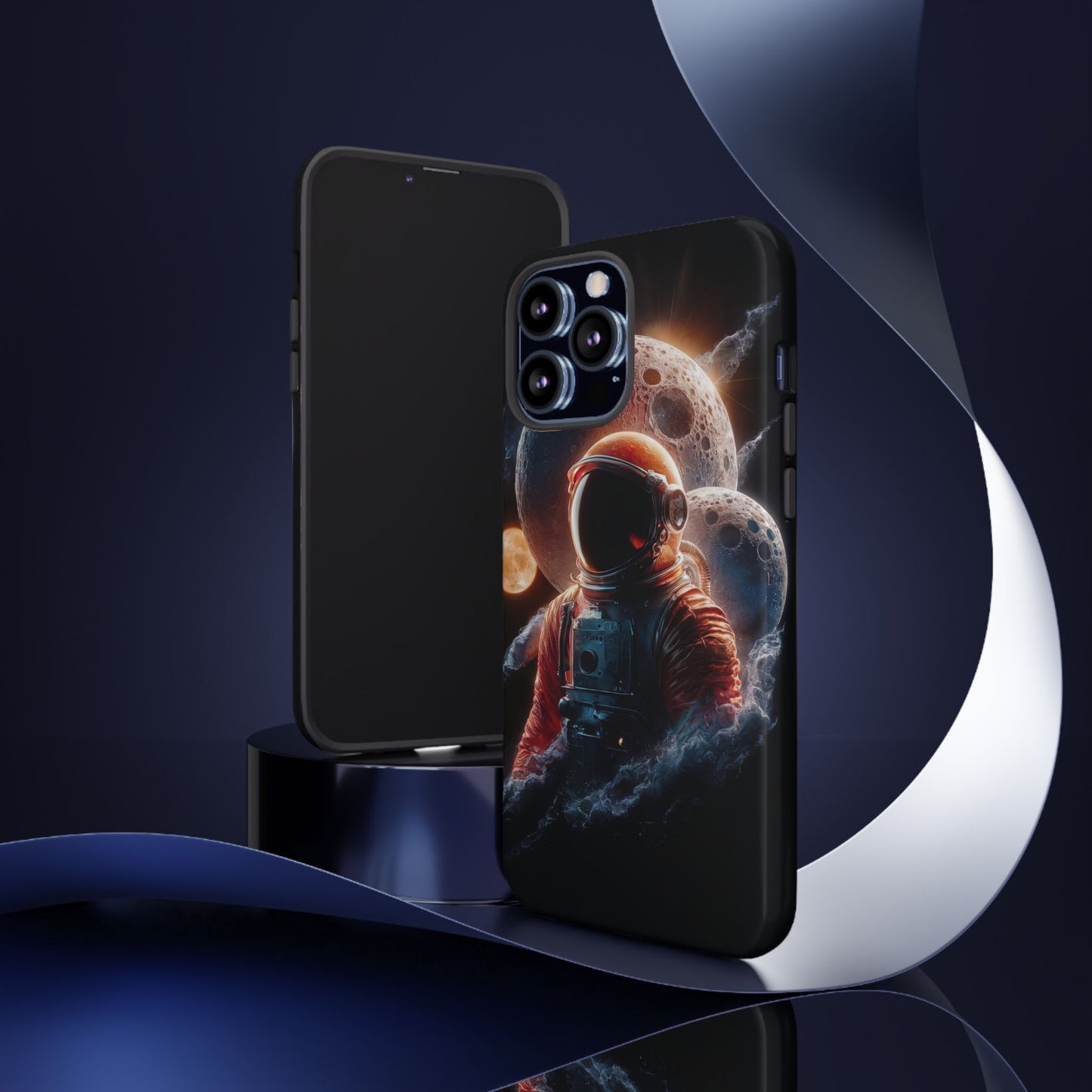 IPhone Tough Cases Space Astronaut Character AI Generated Design --- Tough Phone Cases IPhone Space Astronaut Ai Design --- Tough Phone Cases for iPhone Space Astronaut AI Design