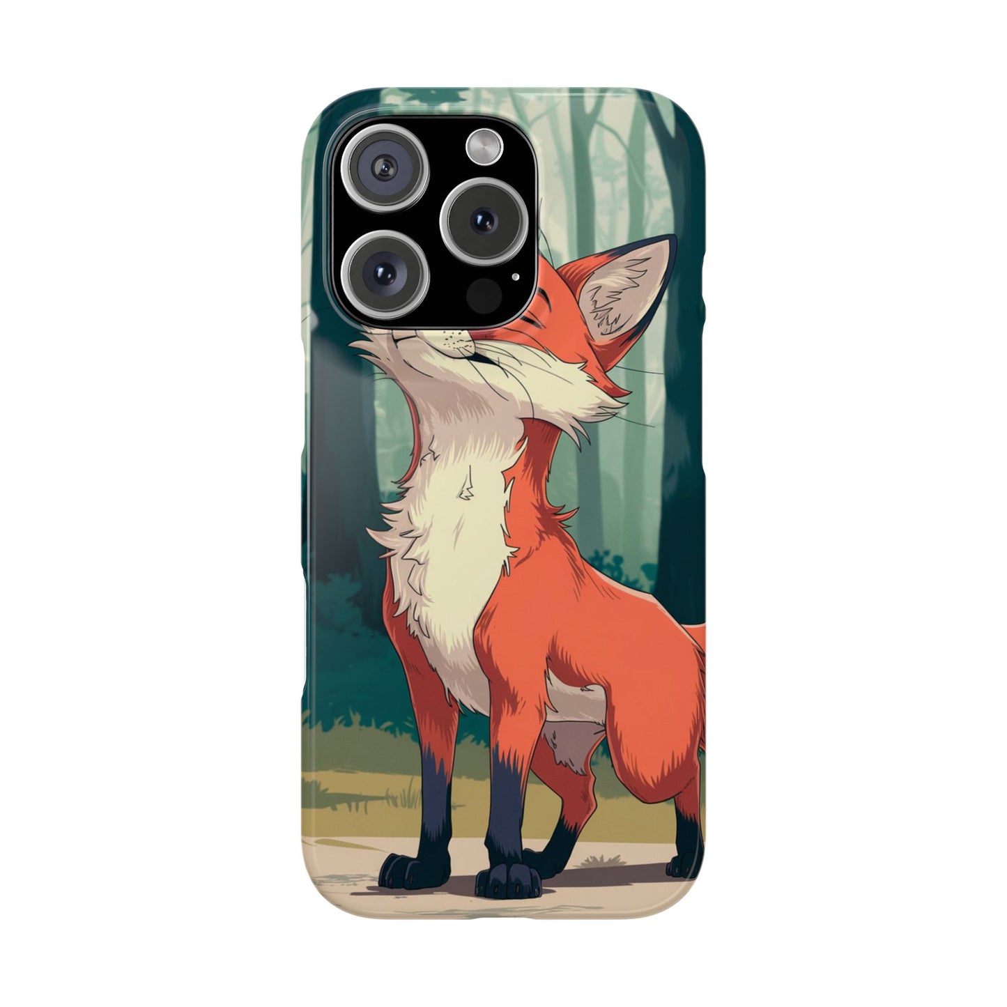 Slim Phone Case Fox Animal Anime Design for iPhone & Samsung – Stylish & Protective, Fox Animal Anime Design for IPhone Cases Design