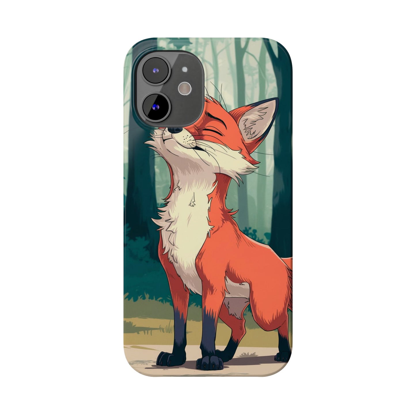 Slim Phone Case Fox Animal Anime Design for iPhone & Samsung – Stylish & Protective, Fox Animal Anime Design for IPhone Cases Design
