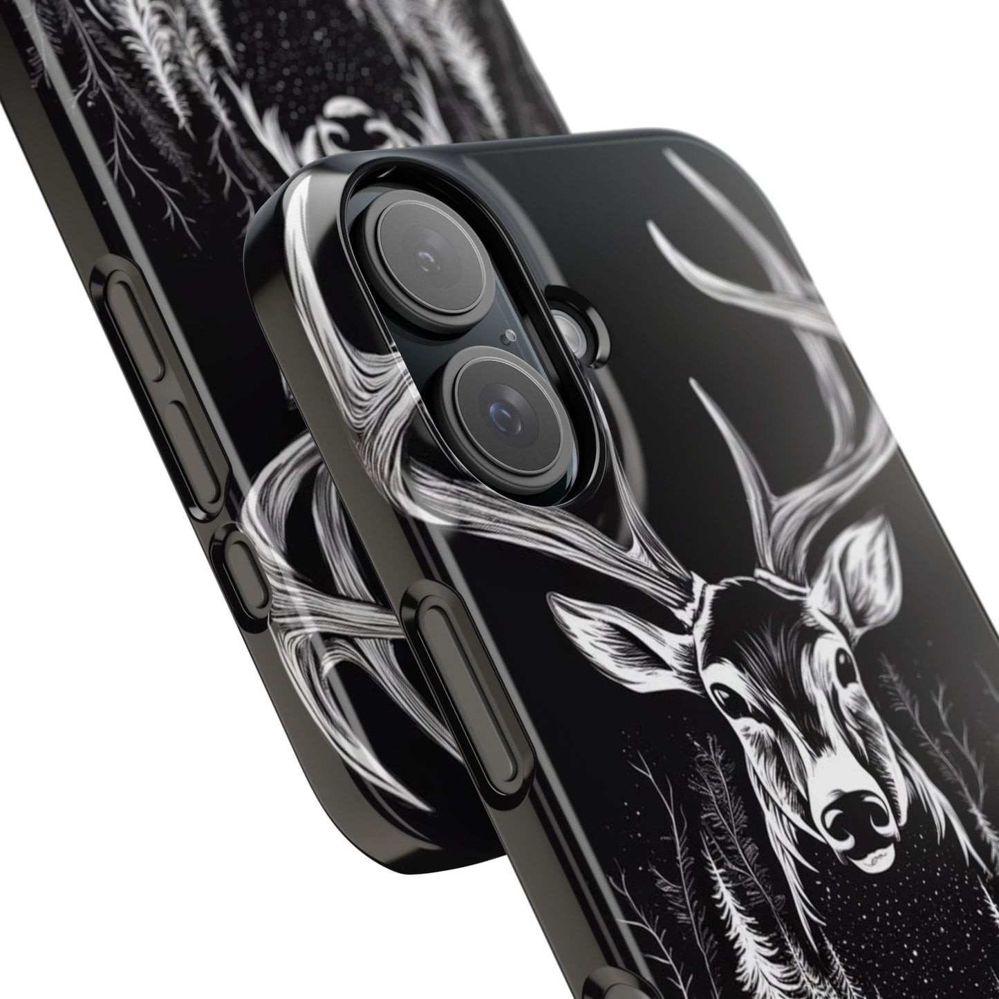 Stylish Slim iPhone Case – AI-Generated Swamp Deer Design, wildlife-themed phone cases for iPhone, wildlife enthusiast phone cases for iPhone