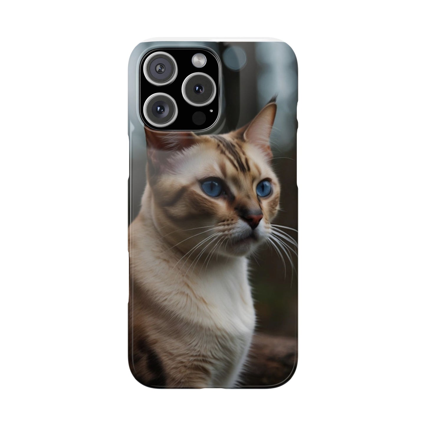 Slim Phone Case Iphone Back Cases Cute CAT AI Generated Design --- Slim Phone Case Cute CAT Ai Design IPhone Case --- Slim Phone Case for IPhone Cute CAT Character AI Design