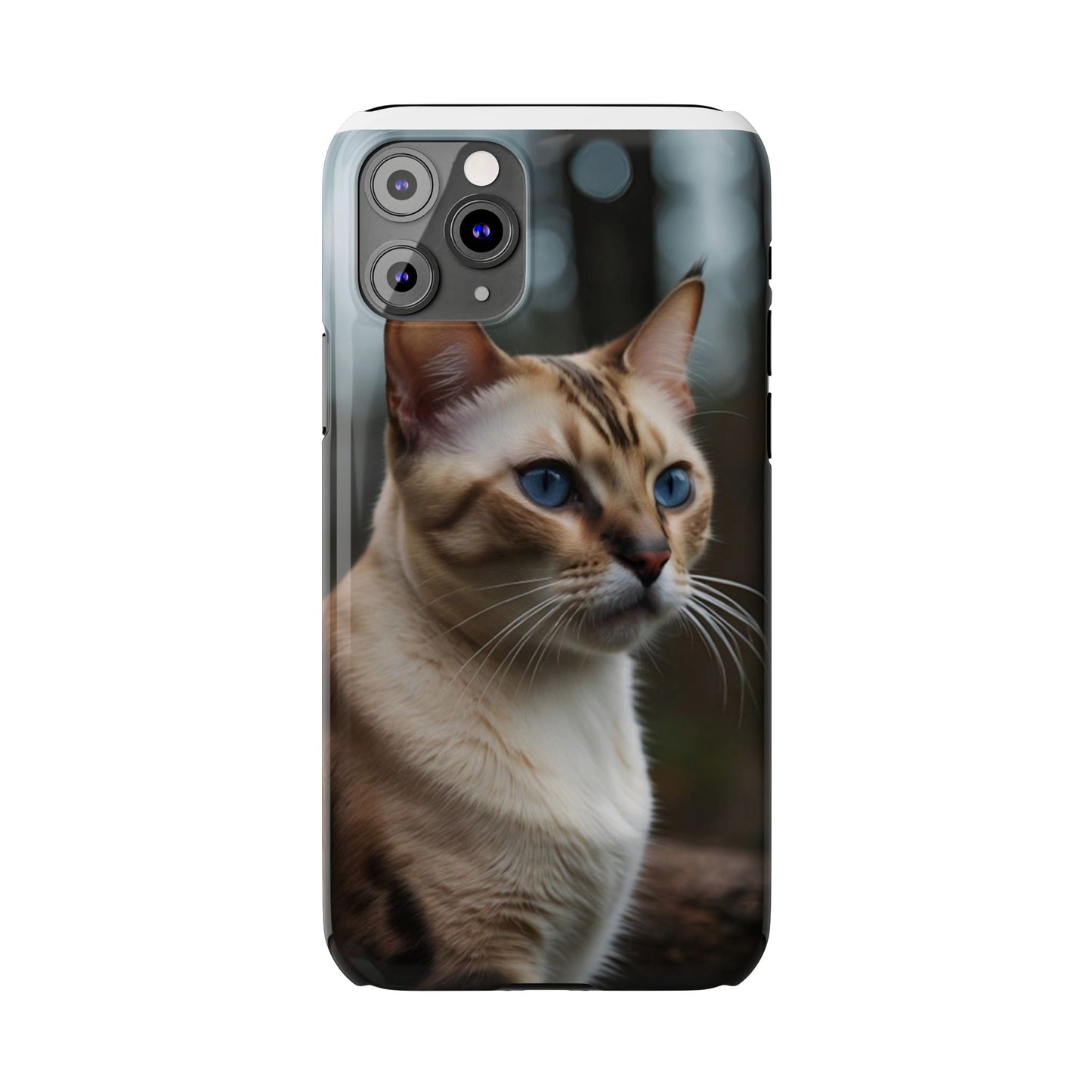 Slim Phone Case Iphone Back Cases Cute CAT AI Generated Design --- Slim Phone Case Cute CAT Ai Design IPhone Case --- Slim Phone Case for IPhone Cute CAT Character AI Design