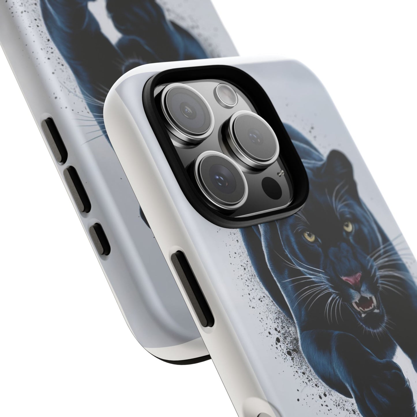 Tough Case for iPhone® – AI Black Panther Design: Bold Protection with Fierce Style, AI Black Panther Design