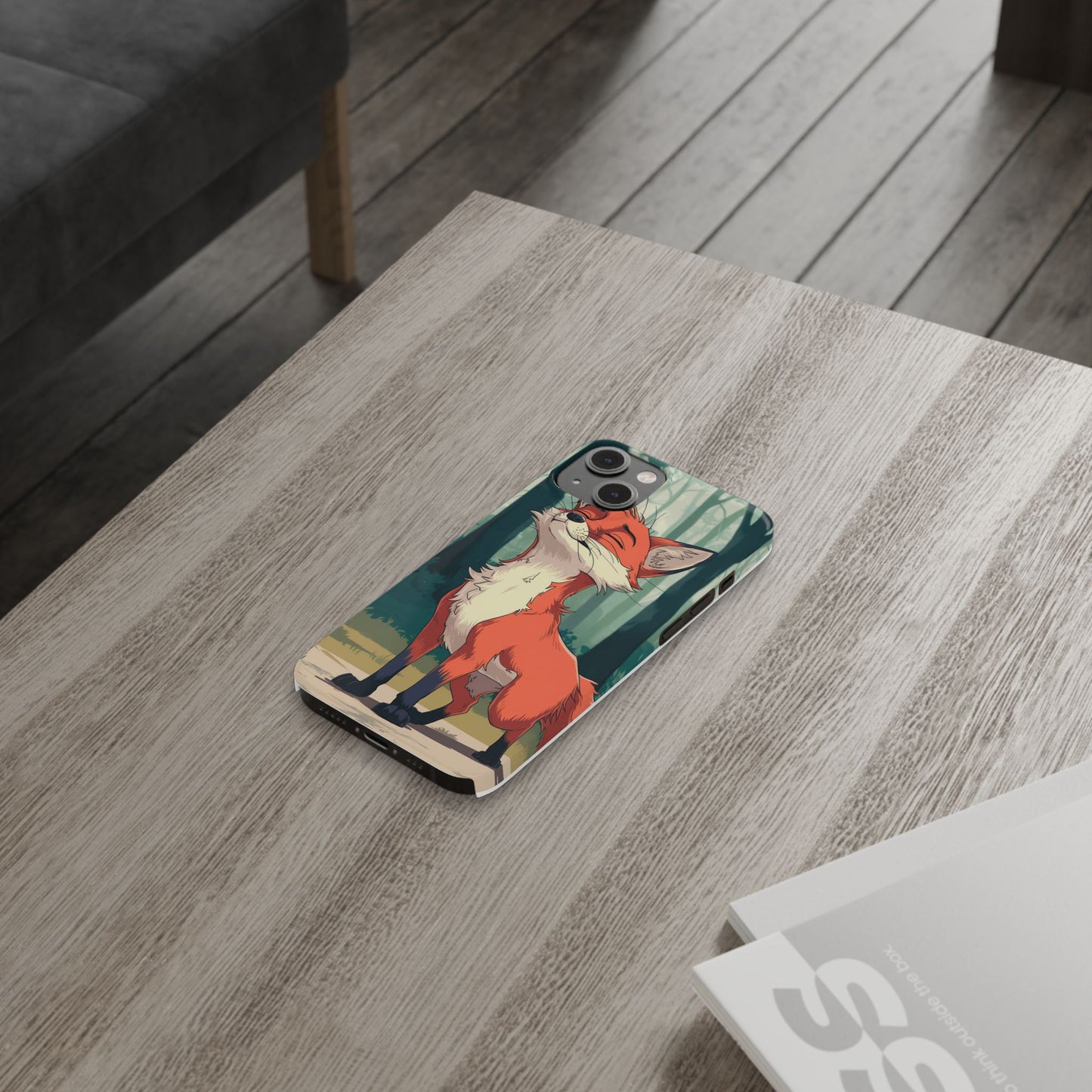 Slim Phone Case Fox Animal Anime Design for iPhone & Samsung – Stylish & Protective, Fox Animal Anime Design for IPhone Cases Design