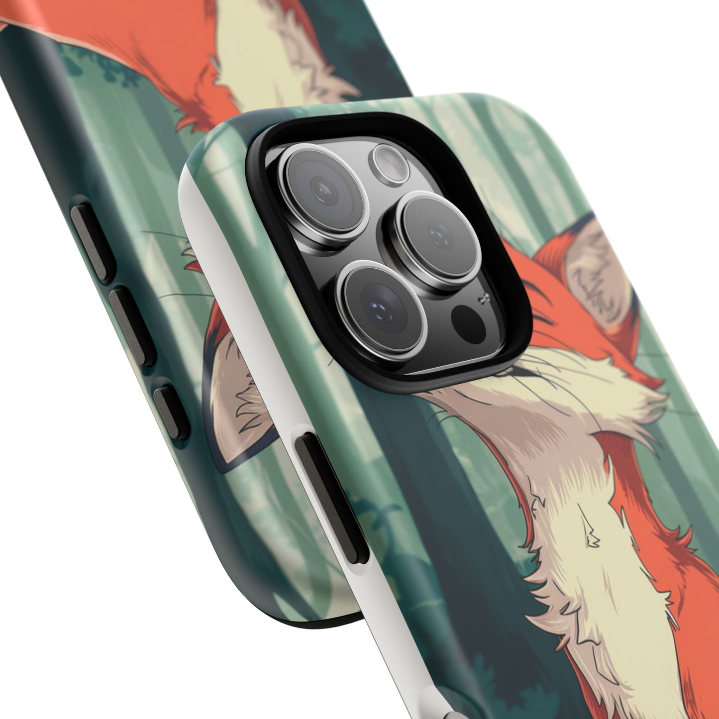 Fox Anime Tough Case – Premium Protection & Stunning Design for iPhone & Samsung, artistic anime fox print design case