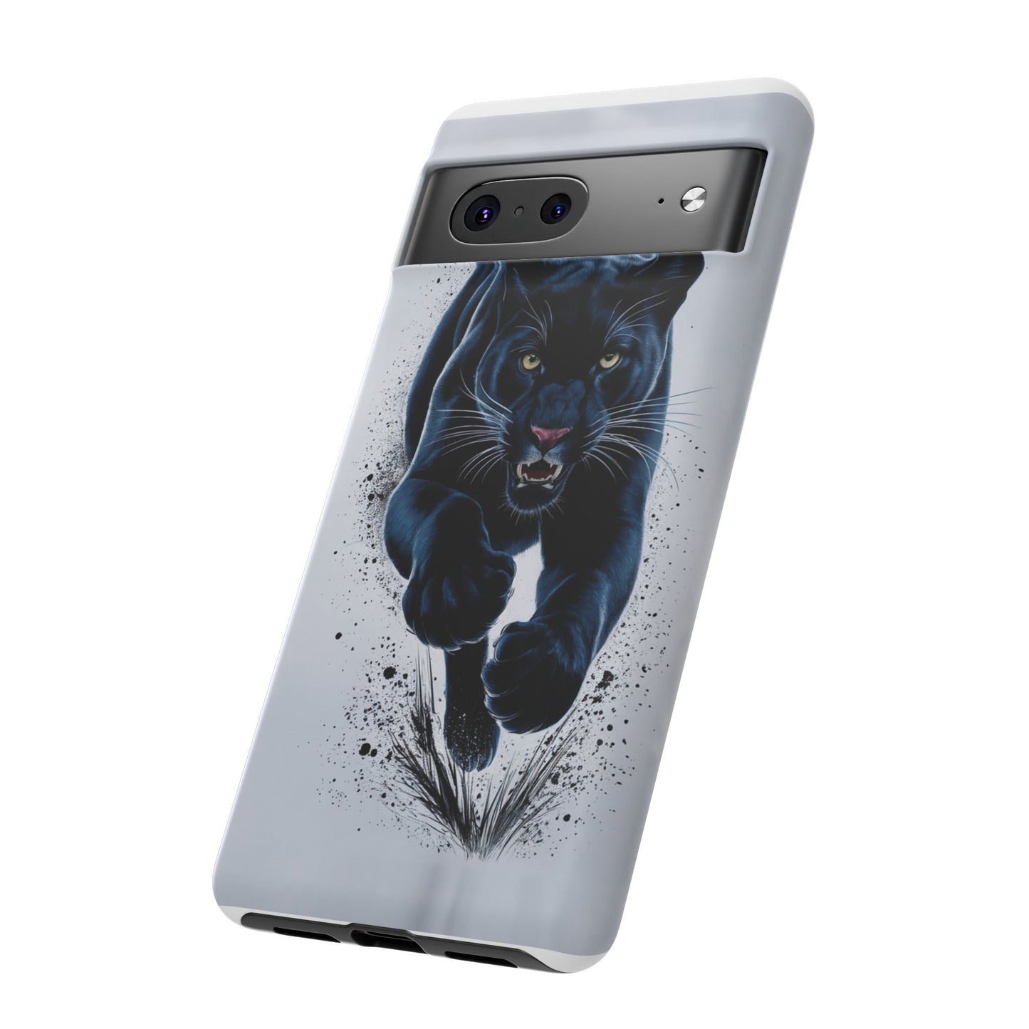 Tough Case for iPhone® – AI Black Panther Design: Bold Protection with Fierce Style, AI Black Panther Design