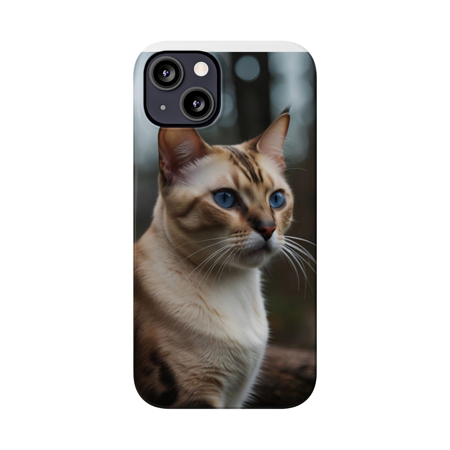 Slim Phone Case Iphone Back Cases Cute CAT AI Generated Design --- Slim Phone Case Cute CAT Ai Design IPhone Case --- Slim Phone Case for IPhone Cute CAT Character AI Design