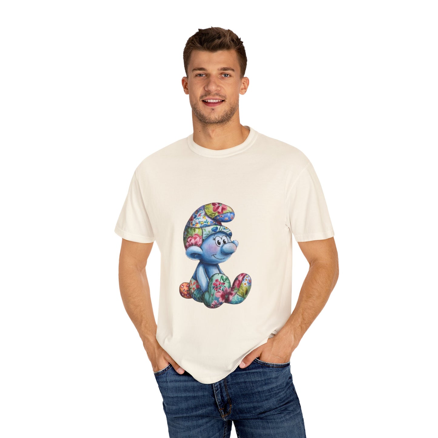 Unisex Garment-Dyed T-Shirt with AI Cartoon Design – Stylish Comfort for Everyday Wear