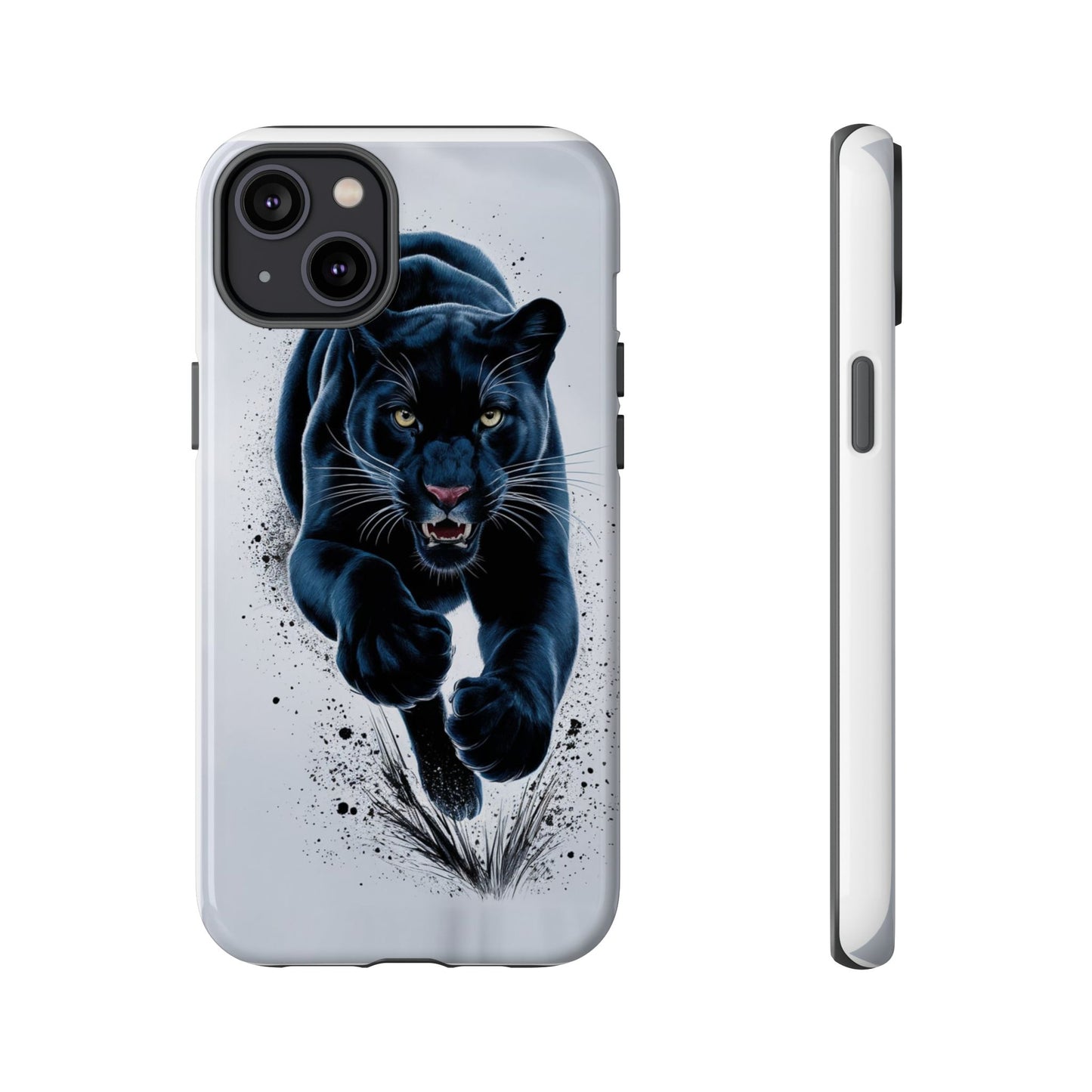 Tough Case for iPhone® – AI Black Panther Design: Bold Protection with Fierce Style, AI Black Panther Design