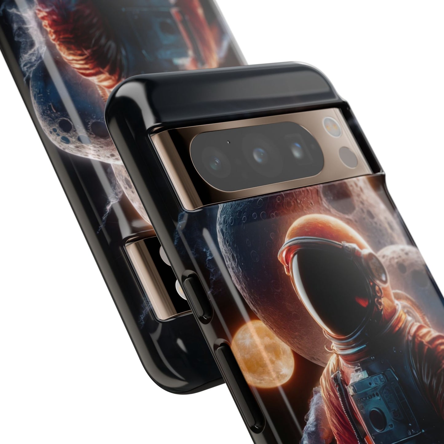 IPhone Tough Cases Space Astronaut Character AI Generated Design --- Tough Phone Cases IPhone Space Astronaut Ai Design --- Tough Phone Cases for iPhone Space Astronaut AI Design