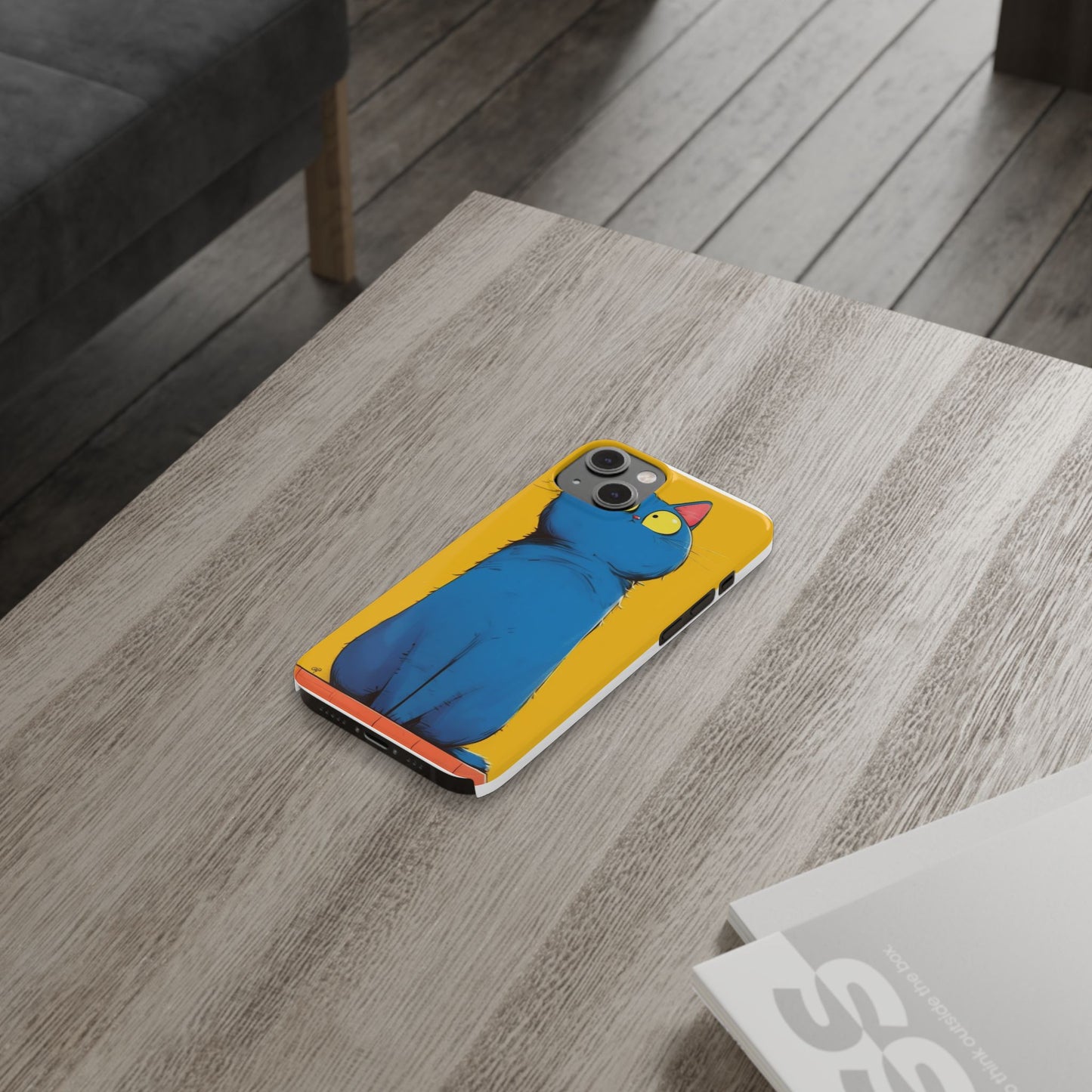 Slim Phone Case – AI Persian Cat Design | Stylish & Protective