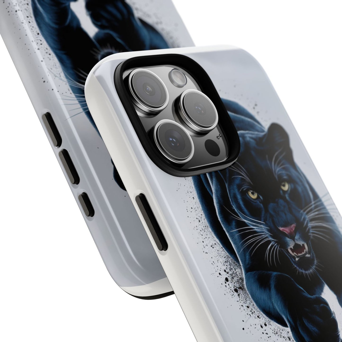 Tough Case for iPhone® – AI Black Panther Design: Bold Protection with Fierce Style, AI Black Panther Design