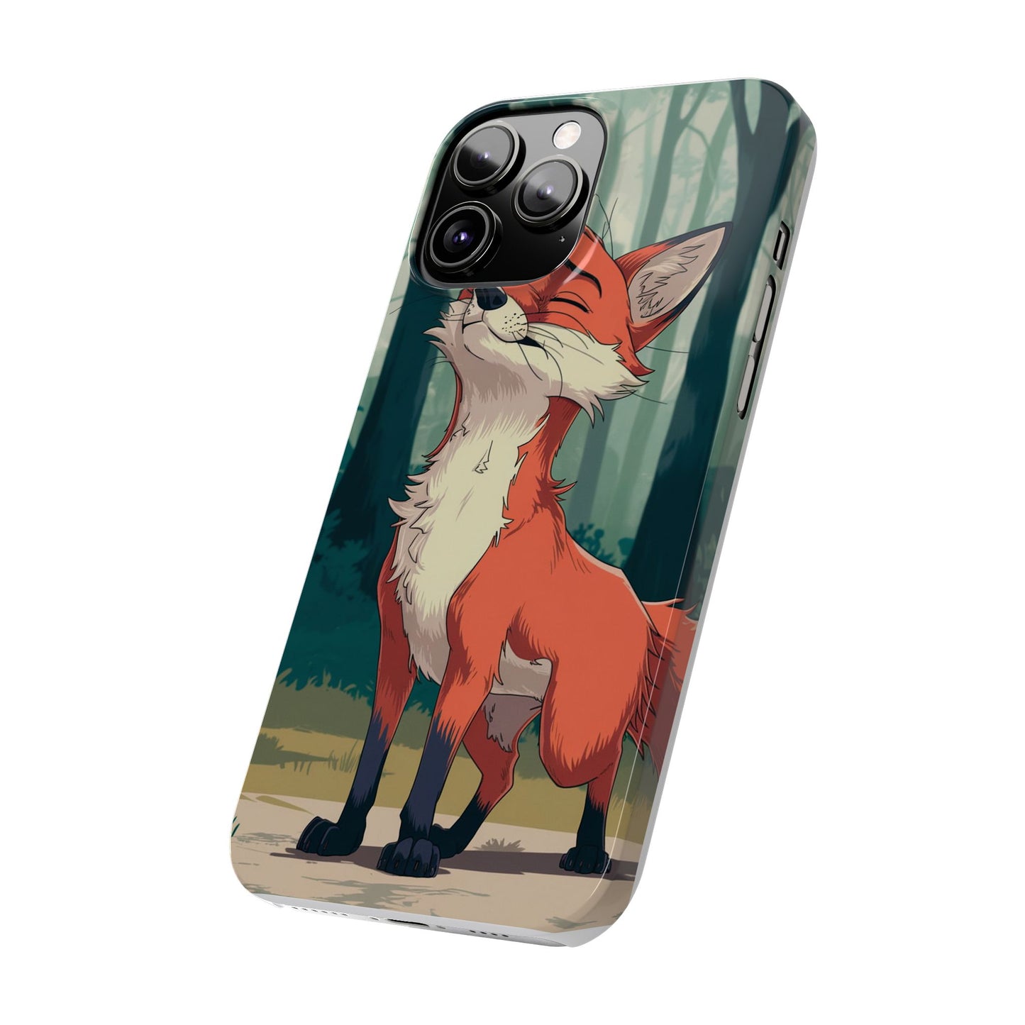 Slim Phone Case Fox Animal Anime Design for iPhone & Samsung – Stylish & Protective, Fox Animal Anime Design for IPhone Cases Design