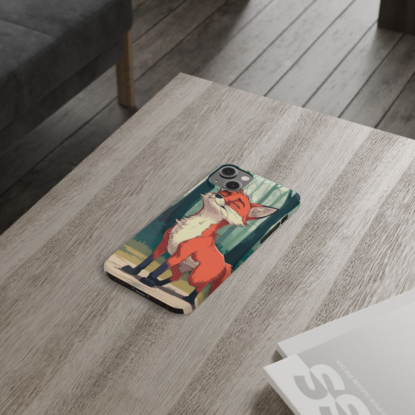 Slim Phone Case Fox Animal Anime Design for iPhone & Samsung – Stylish & Protective, Fox Animal Anime Design for IPhone Cases Design