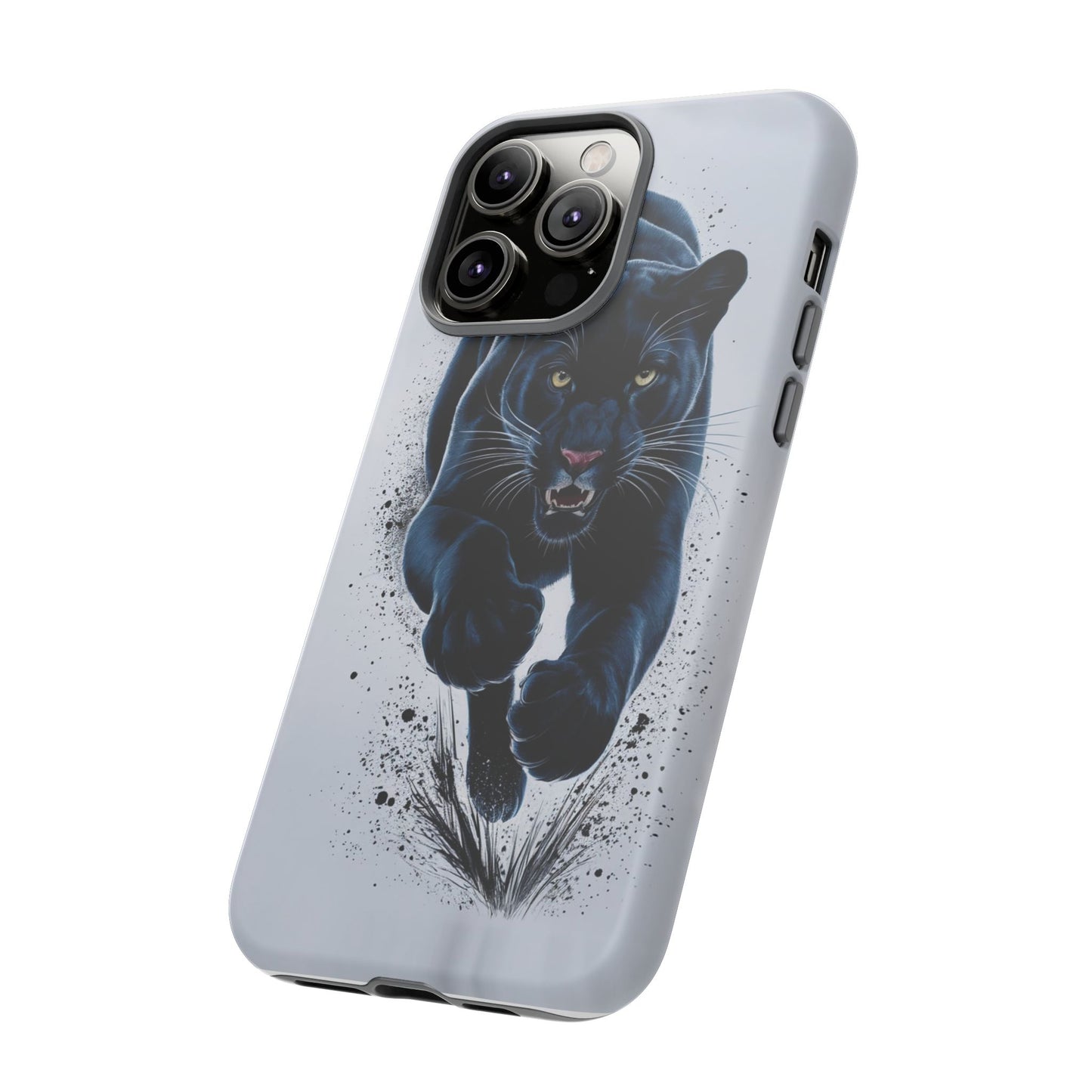 Tough Case for iPhone® – AI Black Panther Design: Bold Protection with Fierce Style, AI Black Panther Design