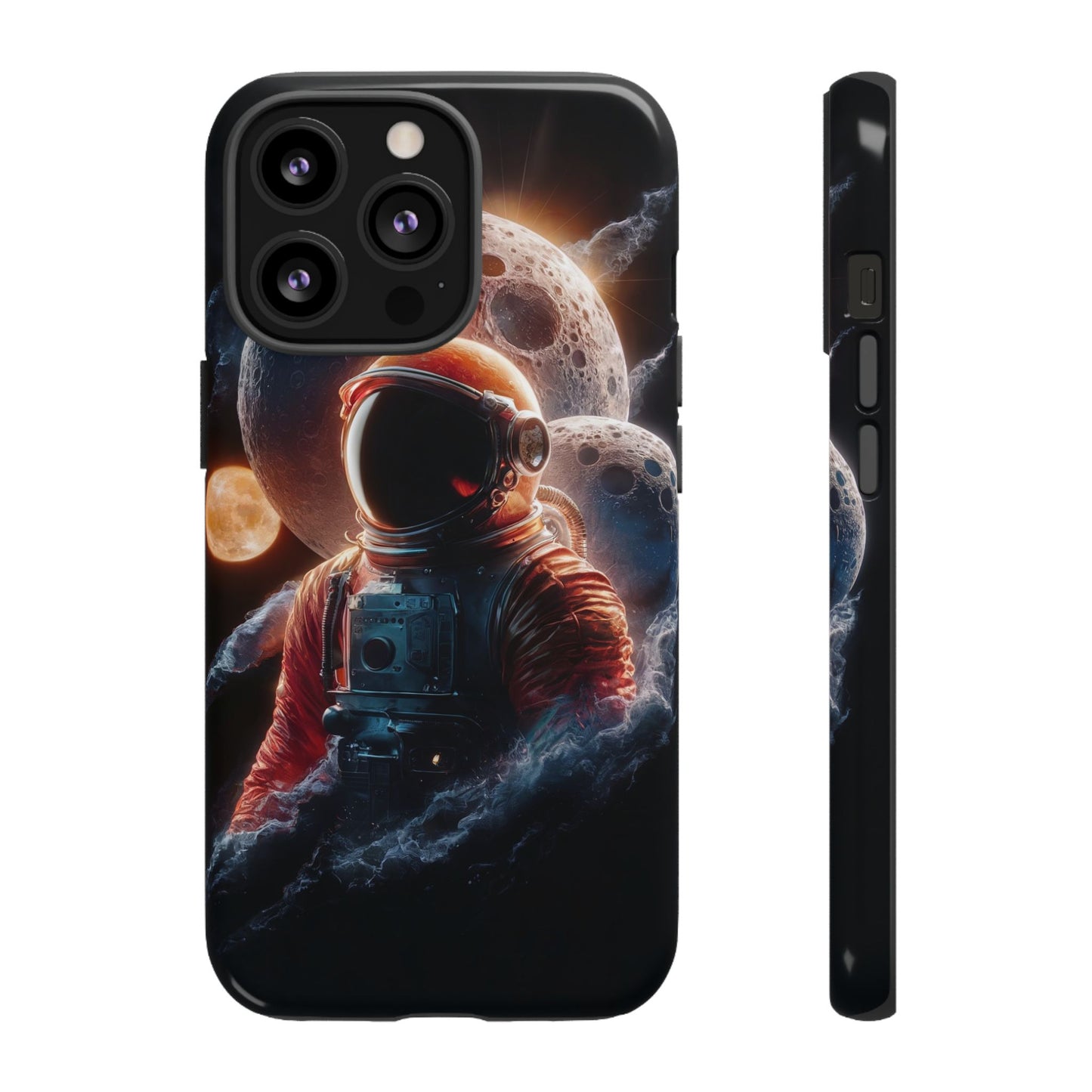 IPhone Tough Cases Space Astronaut Character AI Generated Design --- Tough Phone Cases IPhone Space Astronaut Ai Design --- Tough Phone Cases for iPhone Space Astronaut AI Design