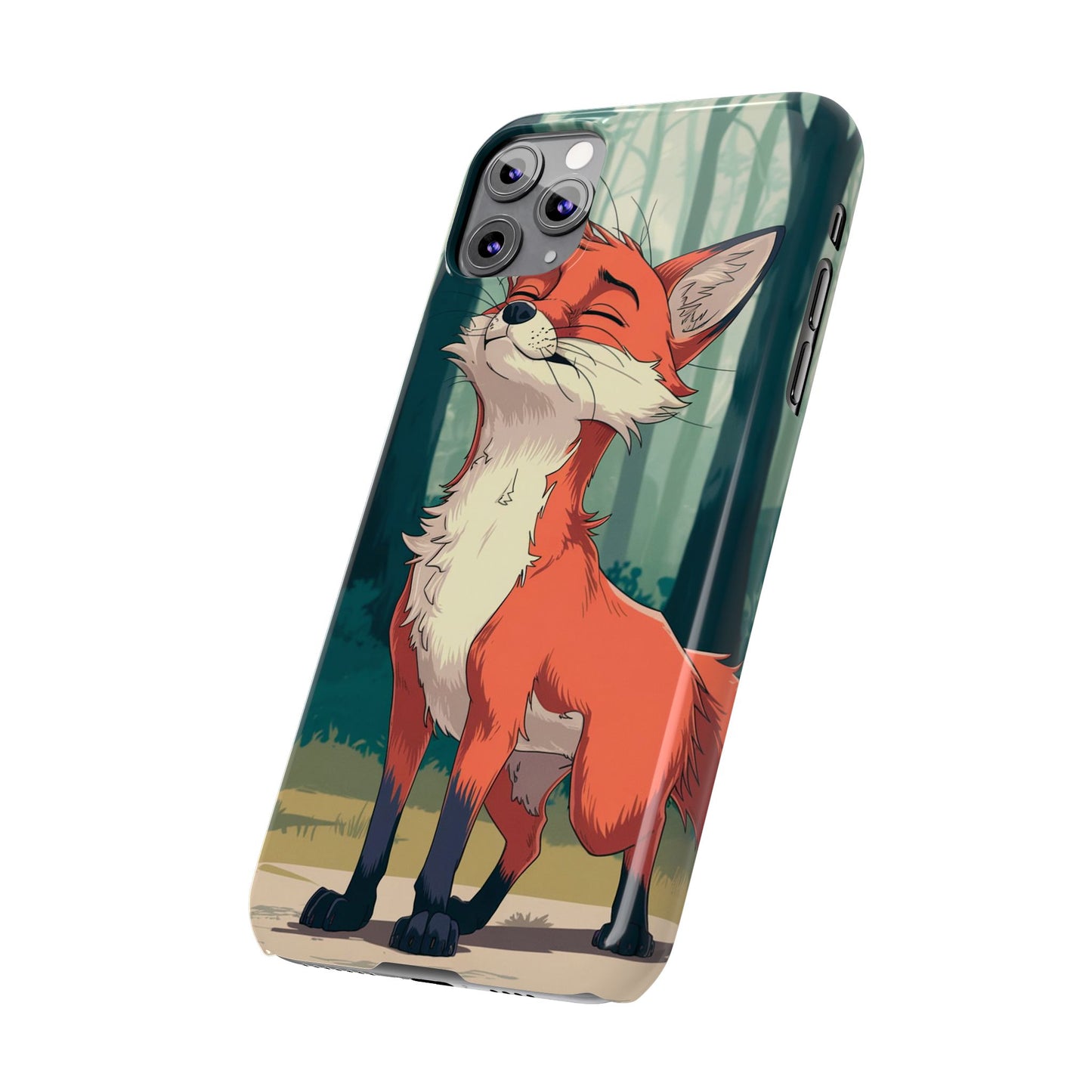 Slim Phone Case Fox Animal Anime Design for iPhone & Samsung – Stylish & Protective, Fox Animal Anime Design for IPhone Cases Design