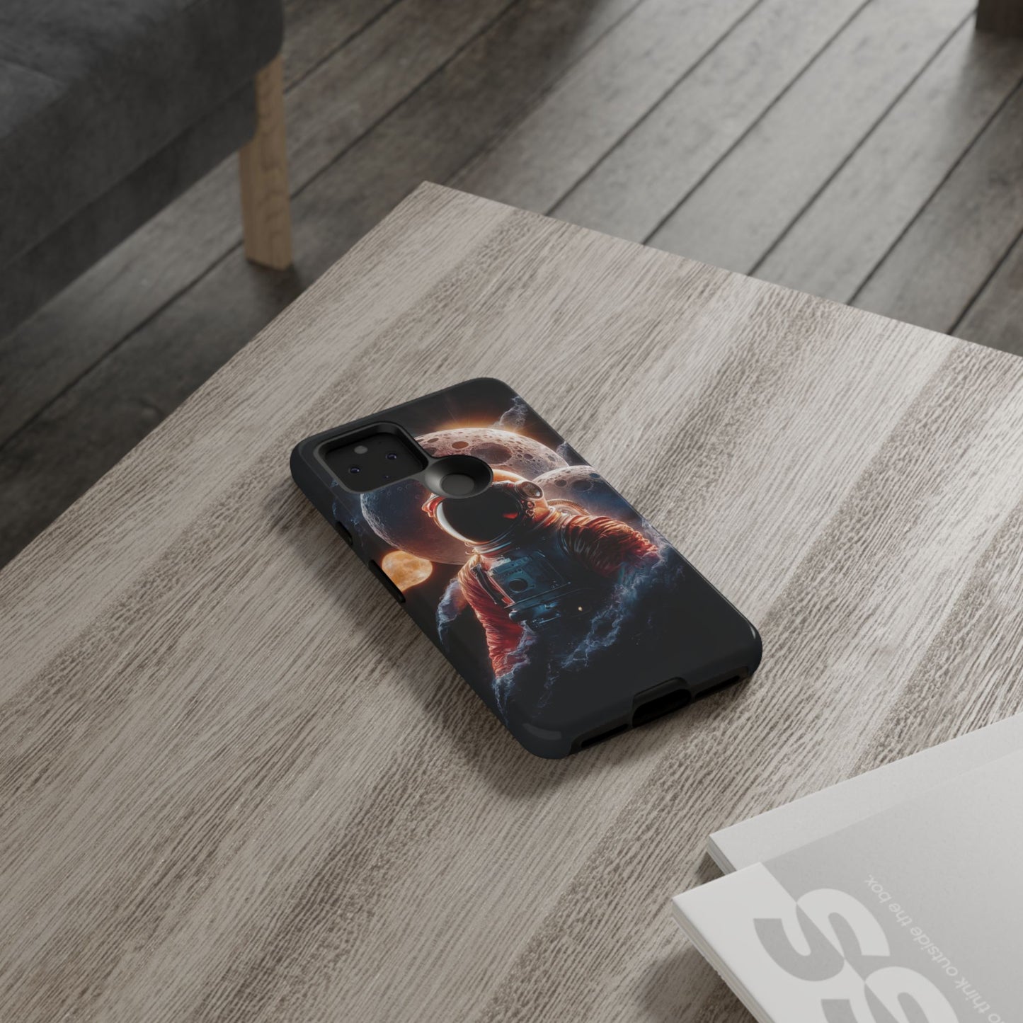 IPhone Tough Cases Space Astronaut Character AI Generated Design --- Tough Phone Cases IPhone Space Astronaut Ai Design --- Tough Phone Cases for iPhone Space Astronaut AI Design