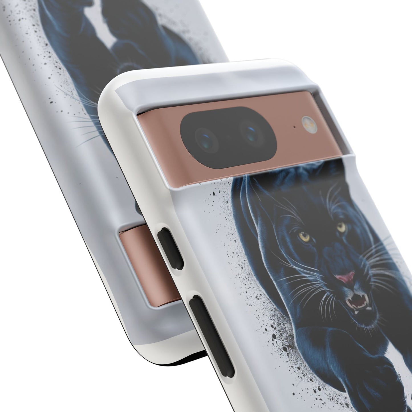 Tough Case for iPhone® – AI Black Panther Design: Bold Protection with Fierce Style, AI Black Panther Design