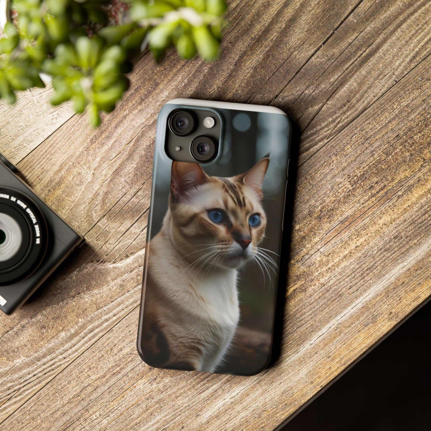 Slim Phone Case Iphone Back Cases Cute CAT AI Generated Design --- Slim Phone Case Cute CAT Ai Design IPhone Case --- Slim Phone Case for IPhone Cute CAT Character AI Design