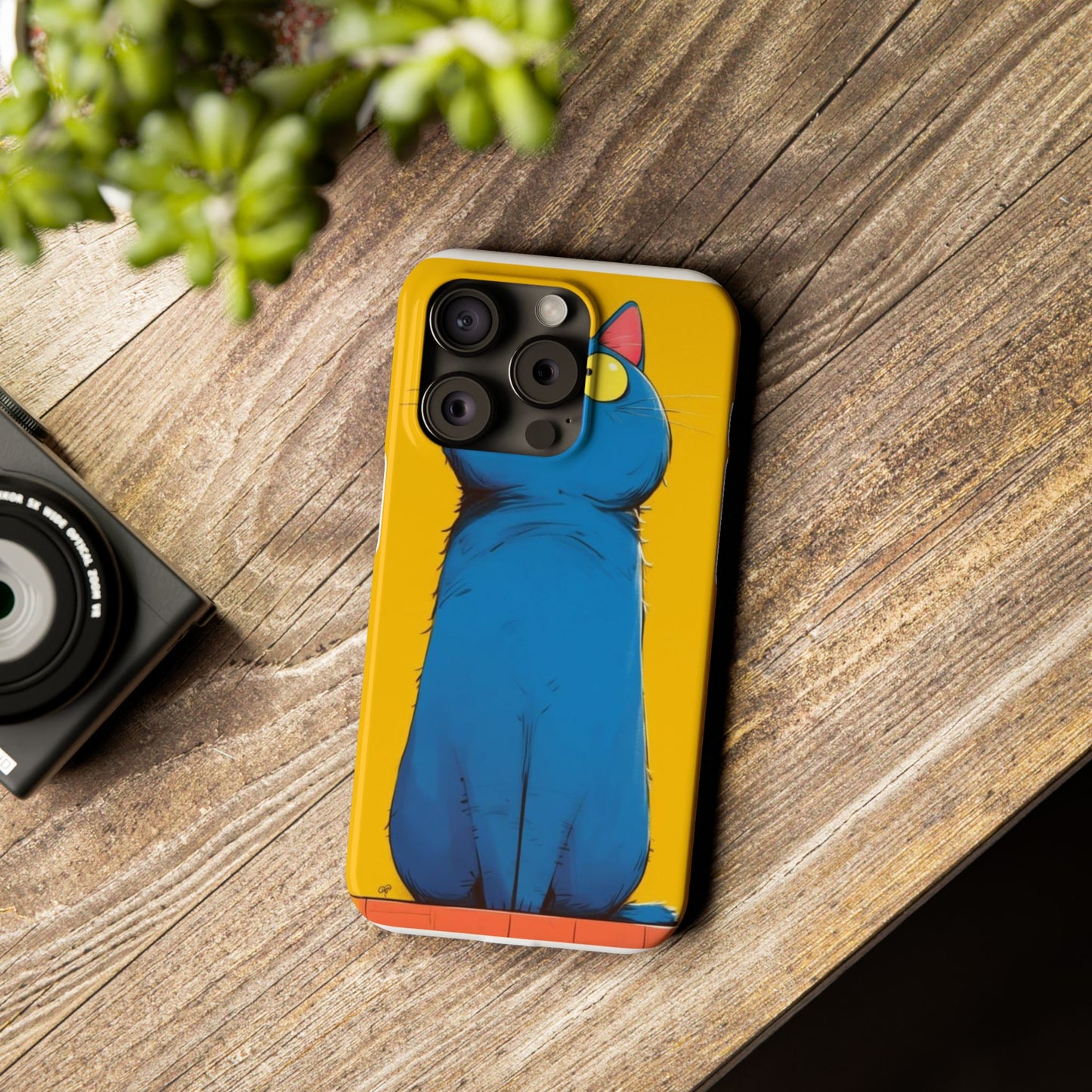Slim Phone Case – AI Persian Cat Design | Stylish & Protective