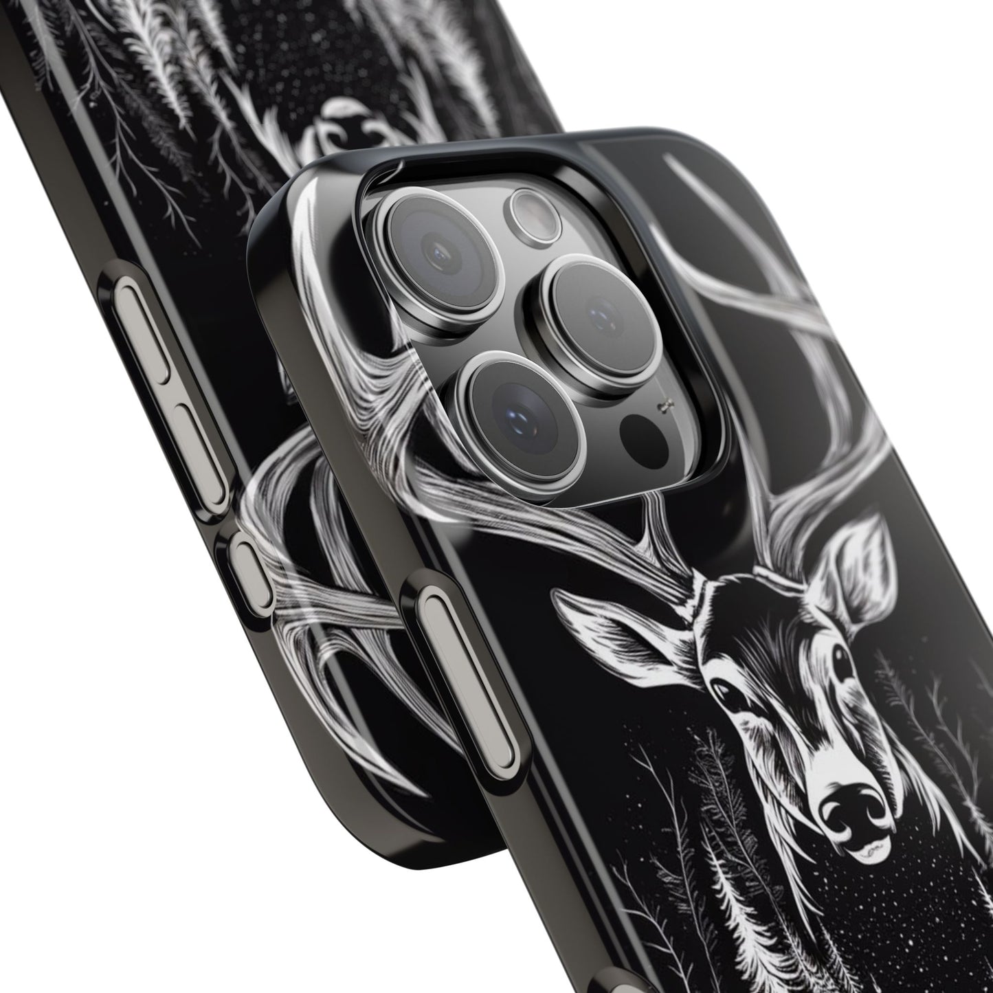 Stylish Slim iPhone Case – AI-Generated Swamp Deer Design, wildlife-themed phone cases for iPhone, wildlife enthusiast phone cases for iPhone